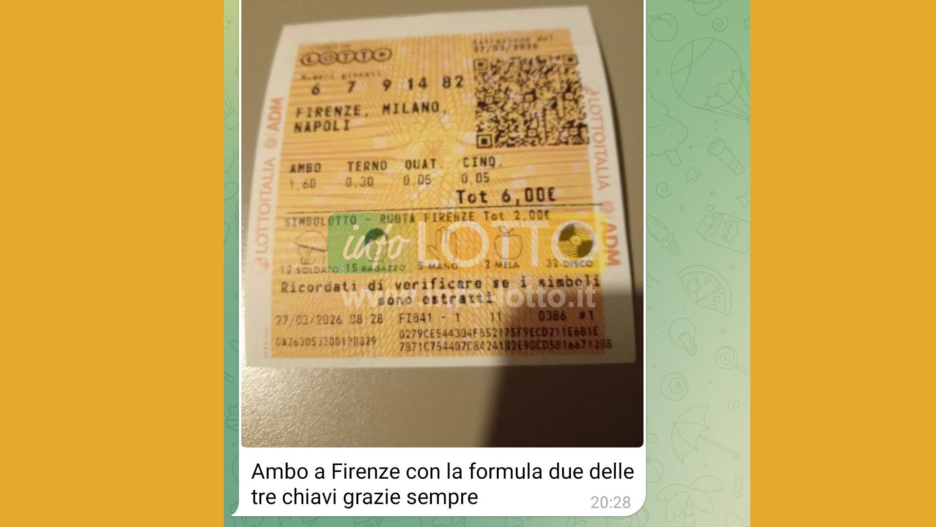 Vincita Marzo 2026