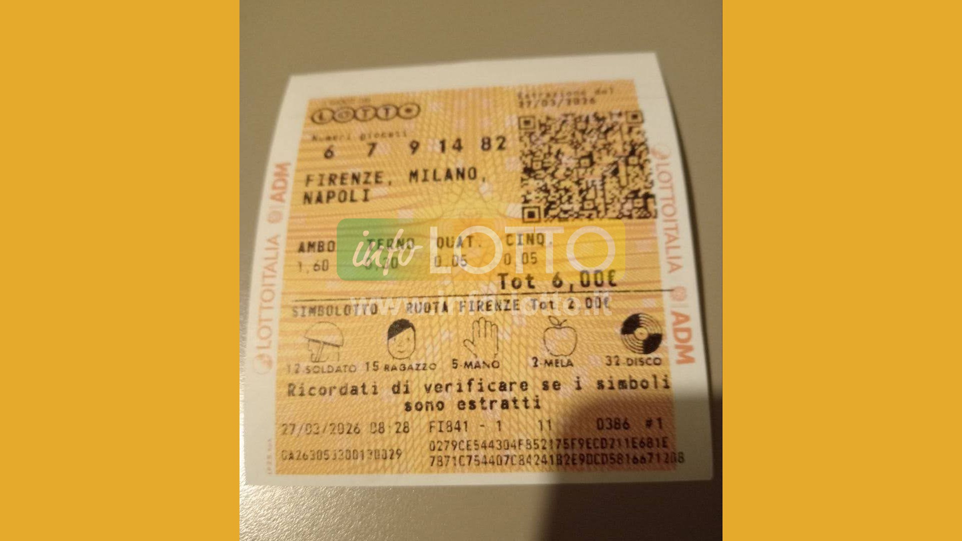 Vincita Marzo 2026