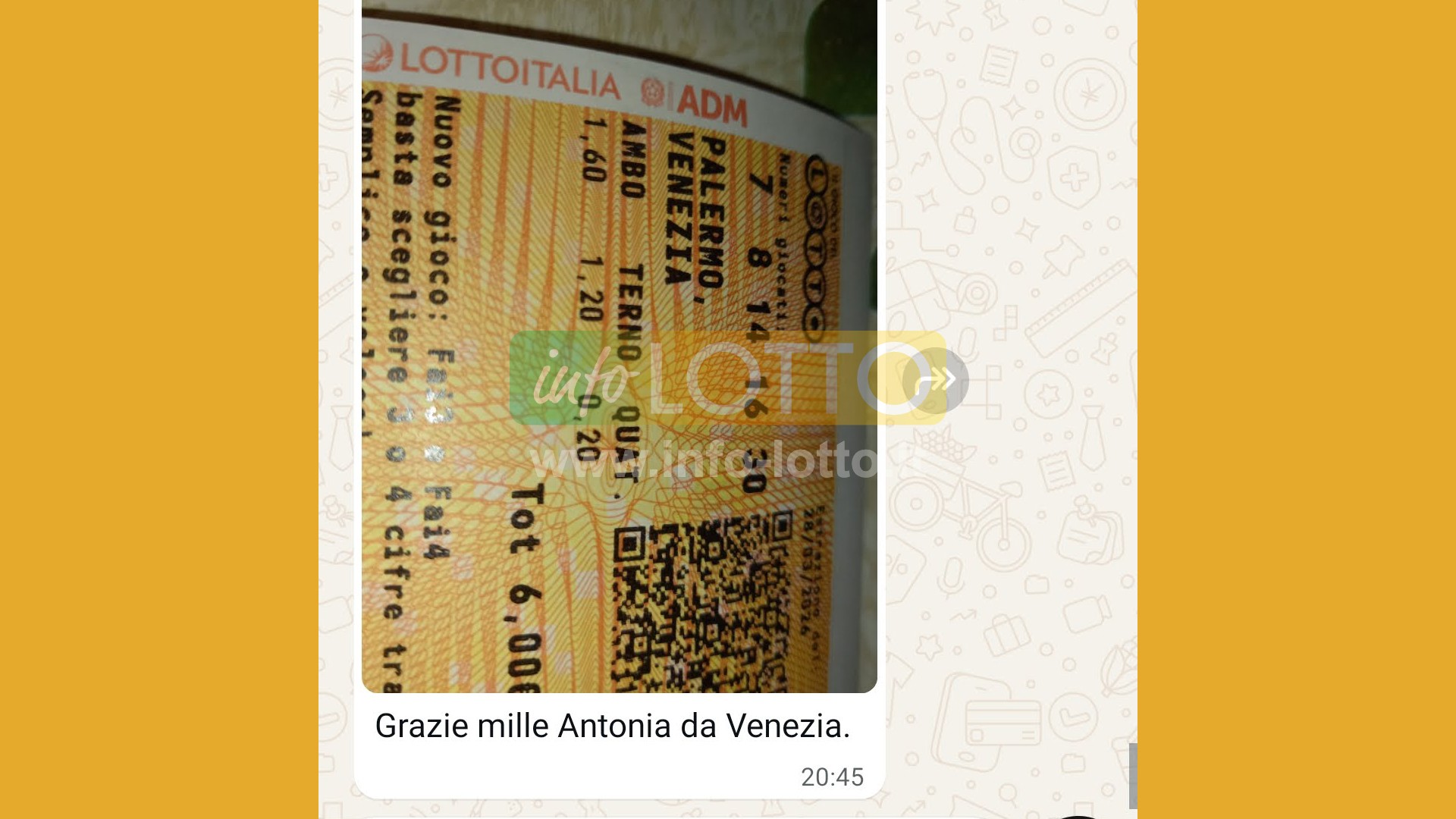 Vincita Marzo 2026