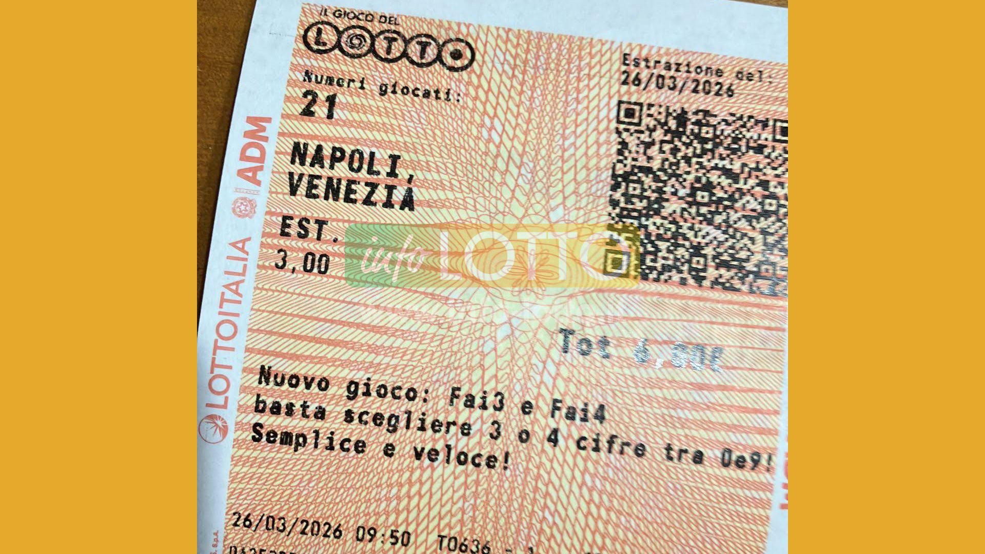 Vincita Marzo 2026