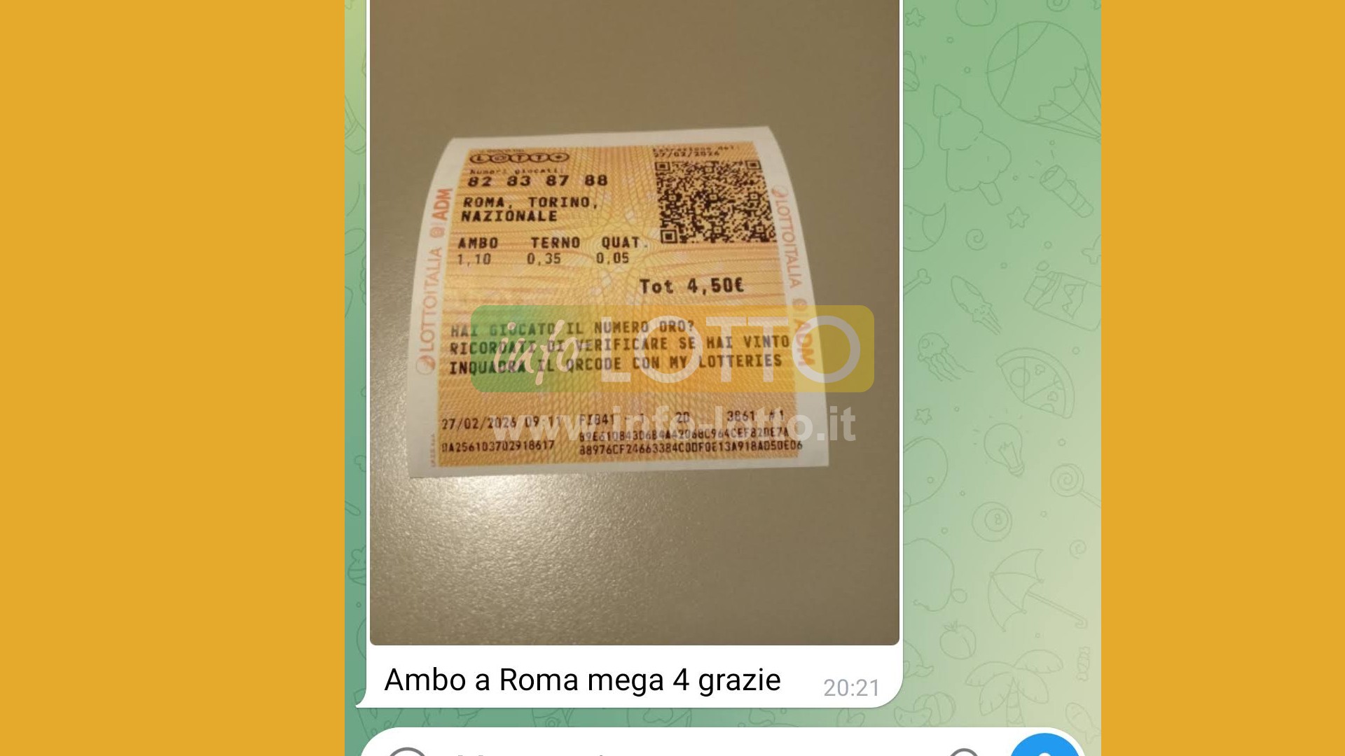 Vincita Marzo 2026