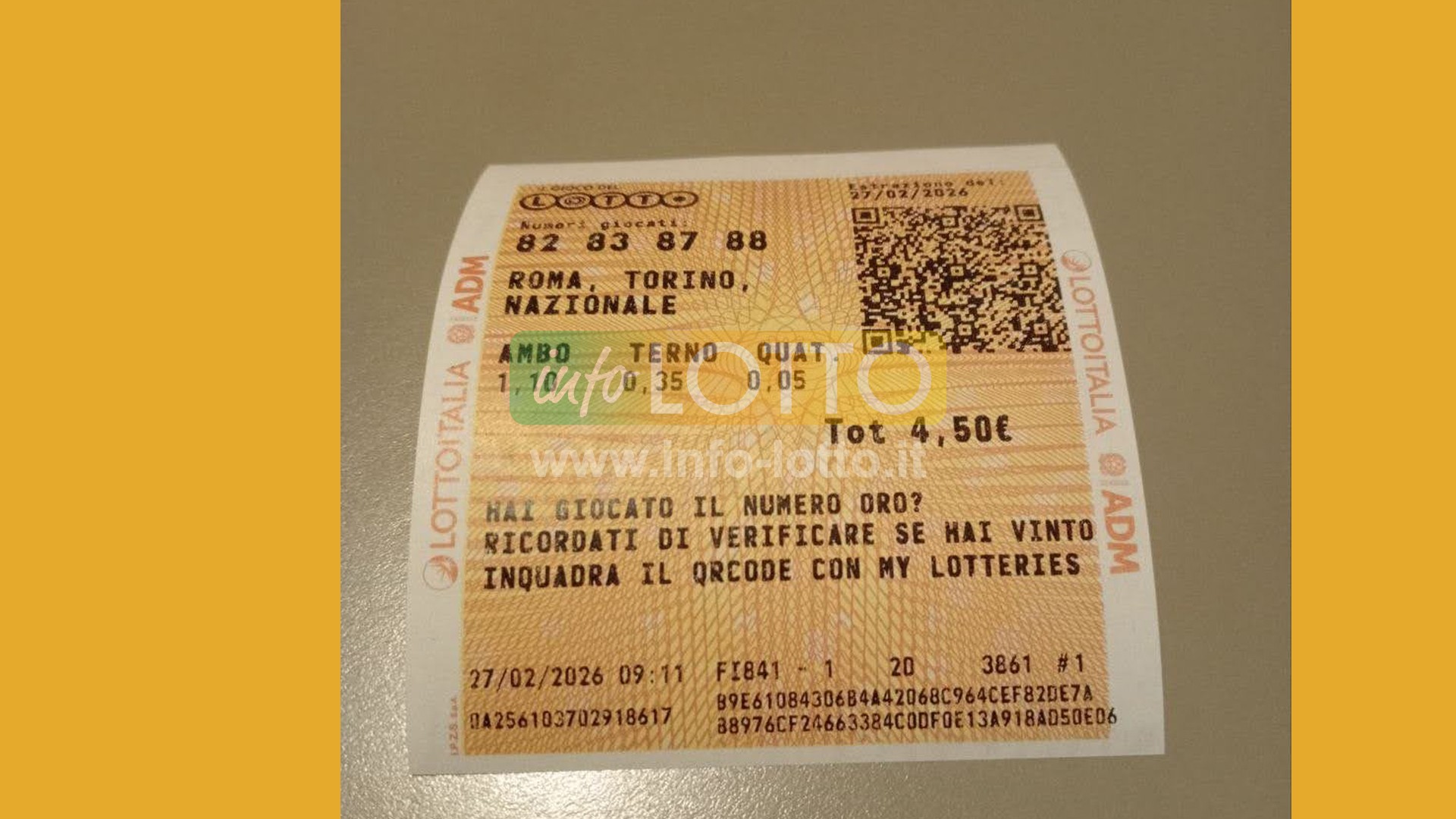 Vincita Marzo 2026