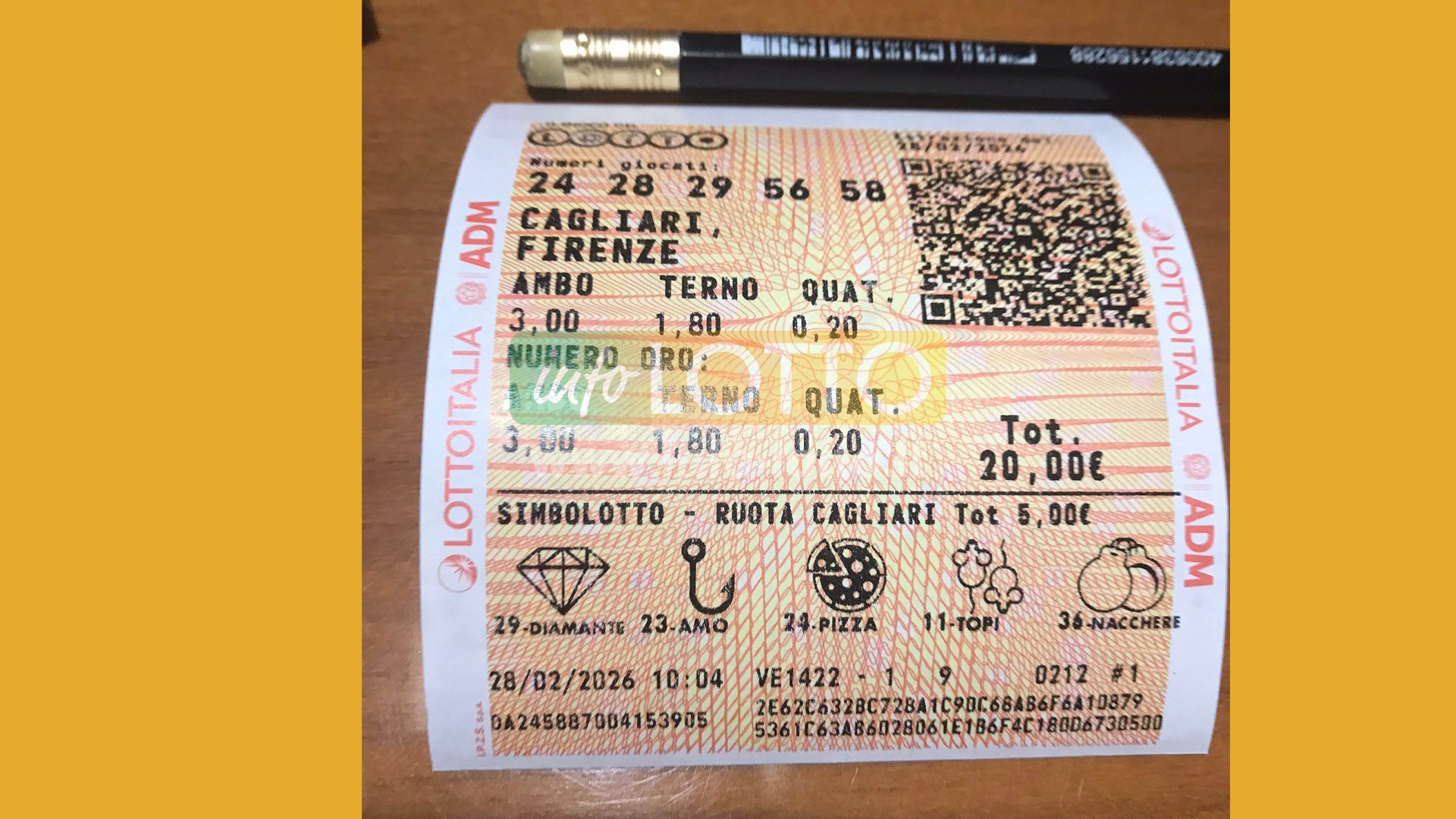 Vincita Marzo 2026