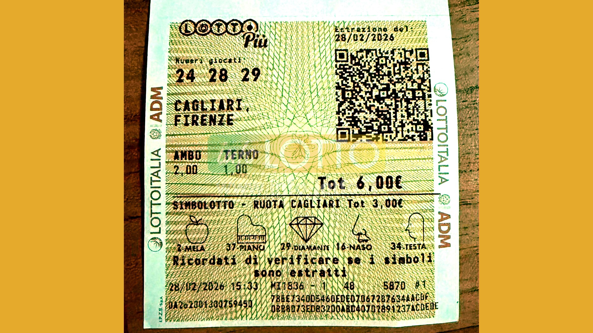 Vincita Marzo 2026