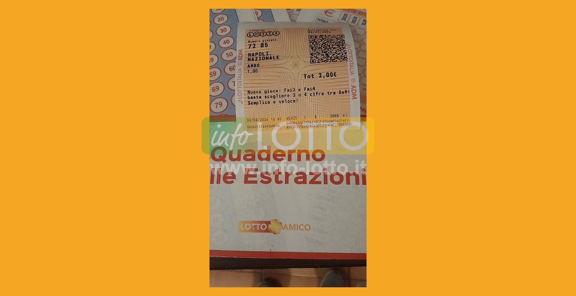 Vincita Aprile 2026