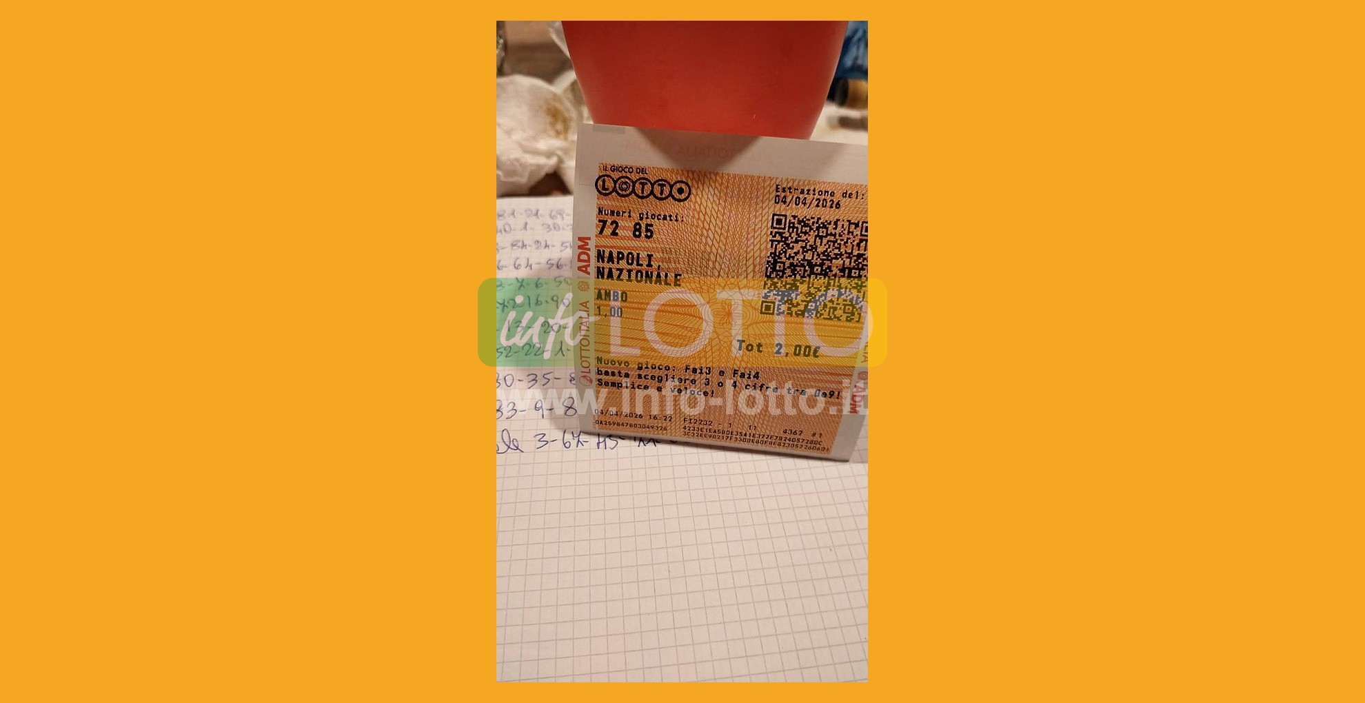 Vincita Aprile 2026