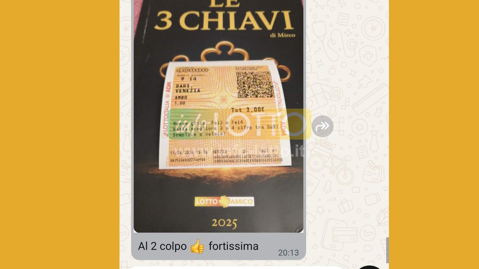 Vincita Aprile 2026