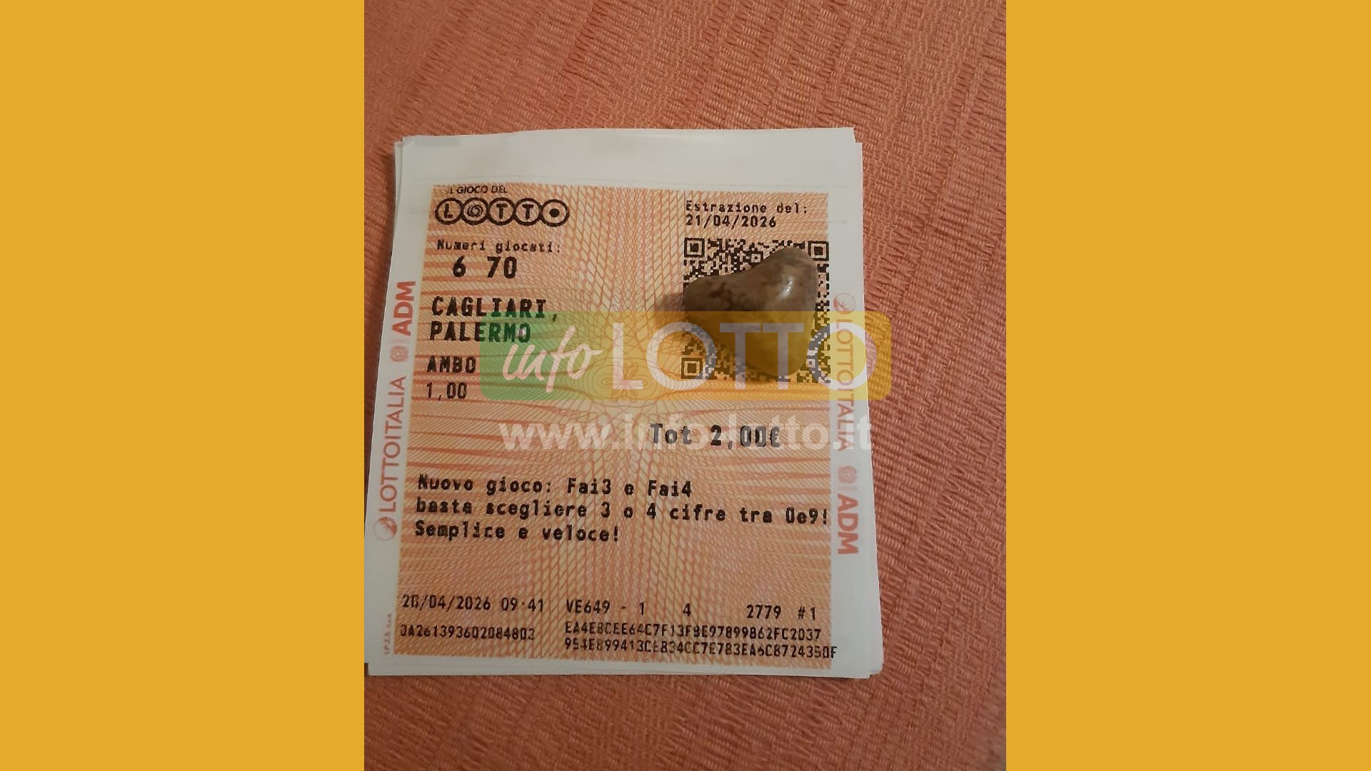 Vincita Aprile 2026
