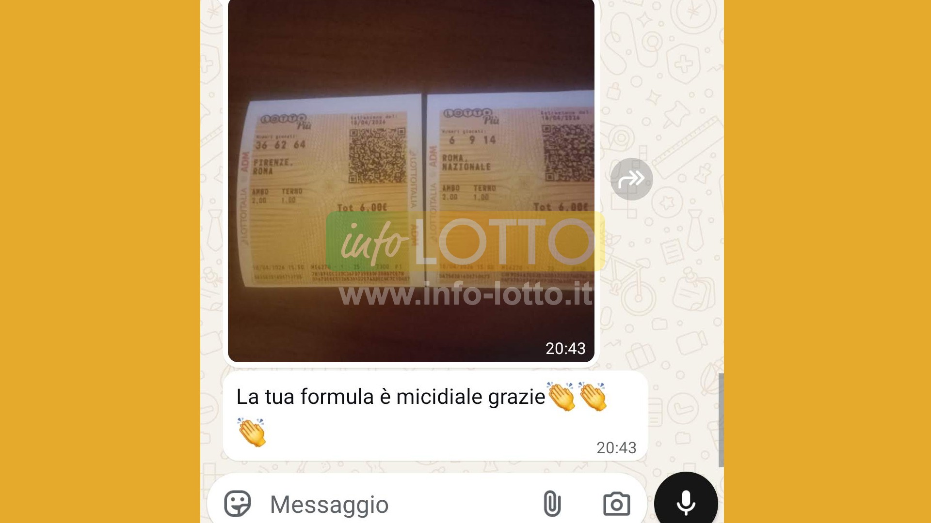 Vincita Aprile 2026