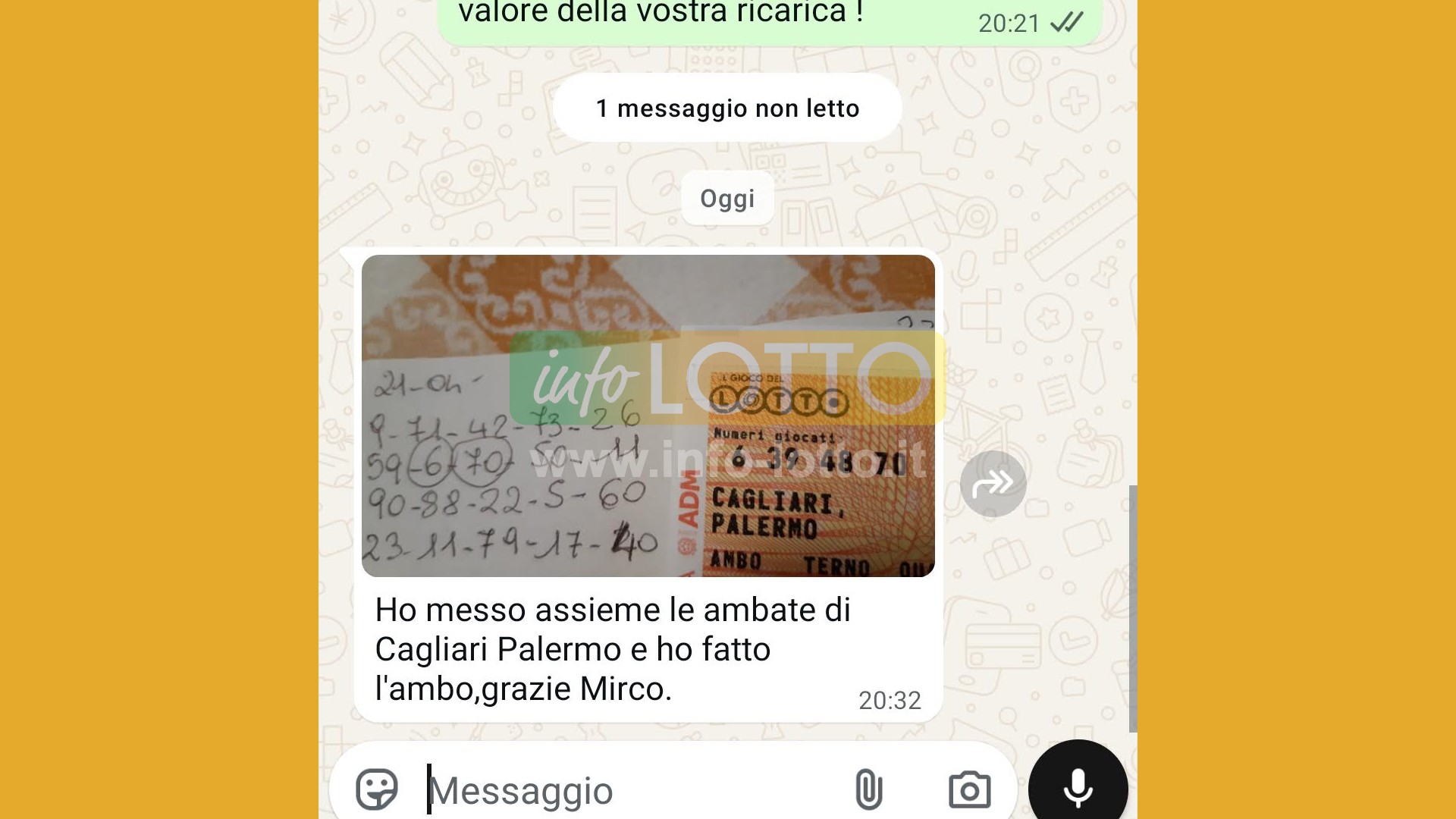 Vincita Aprile 2026
