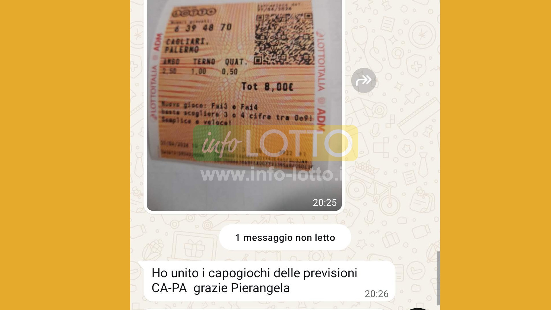 Vincita Aprile 2026