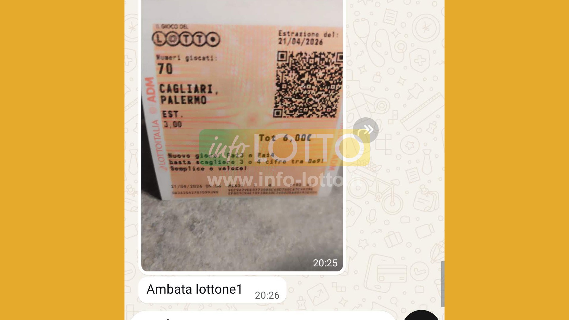 Vincita Aprile 2026