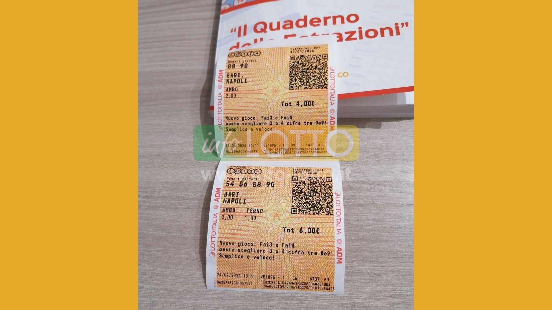 Vincita Aprile 2026