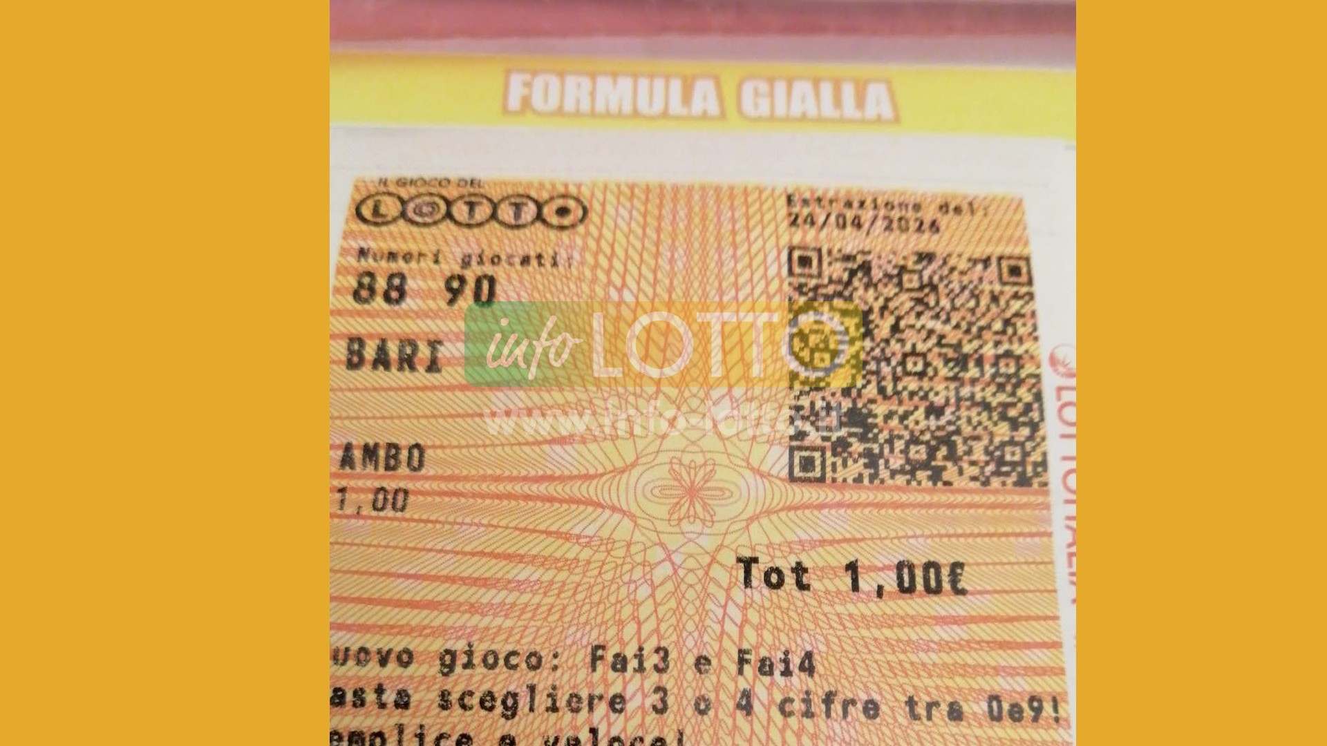 Vincita Aprile 2026