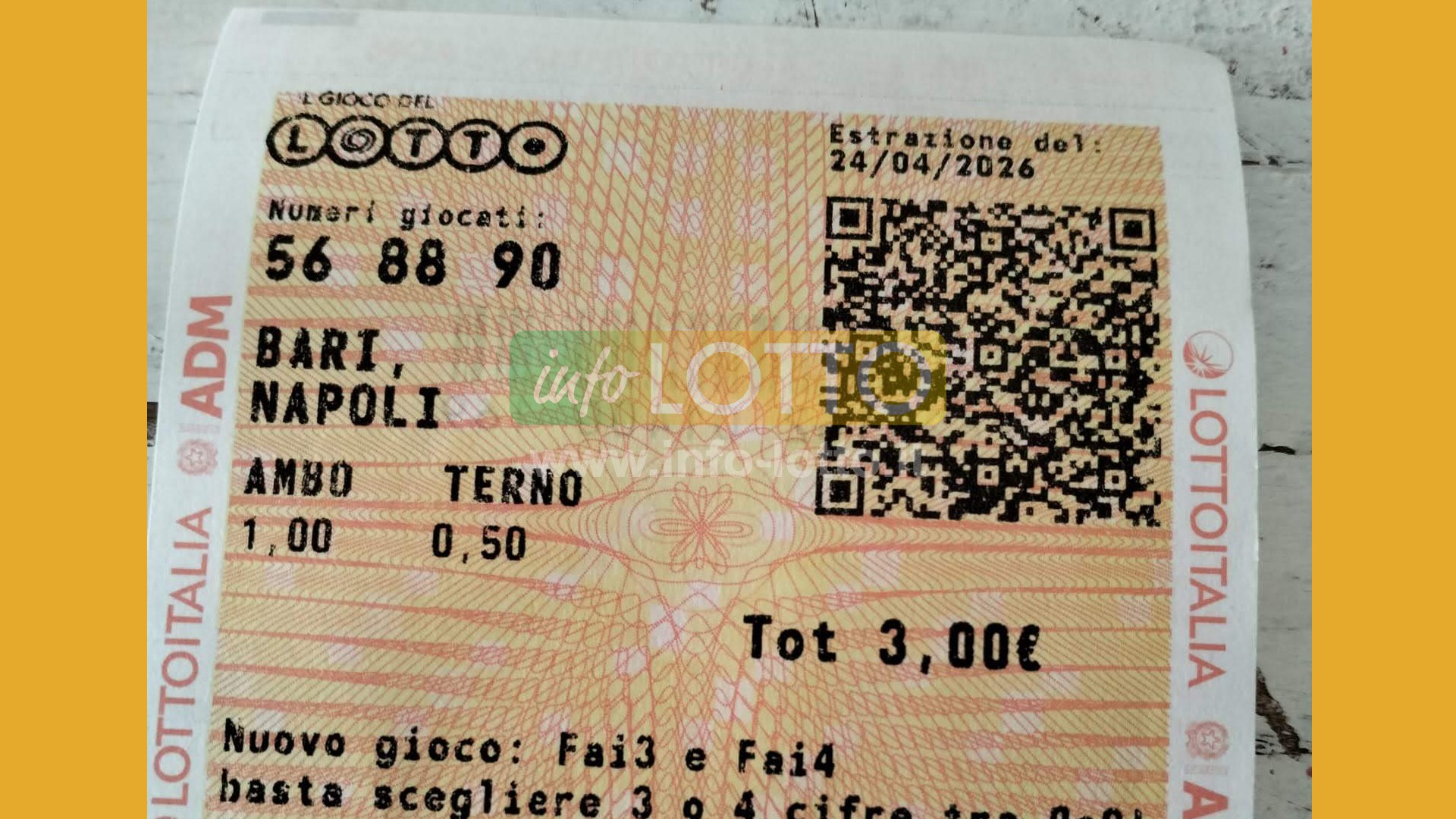 Vincita Aprile 2026
