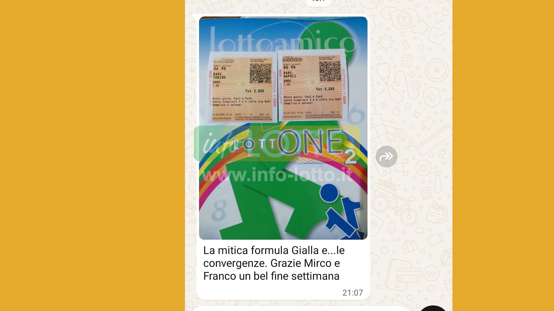 Vincita Aprile 2026