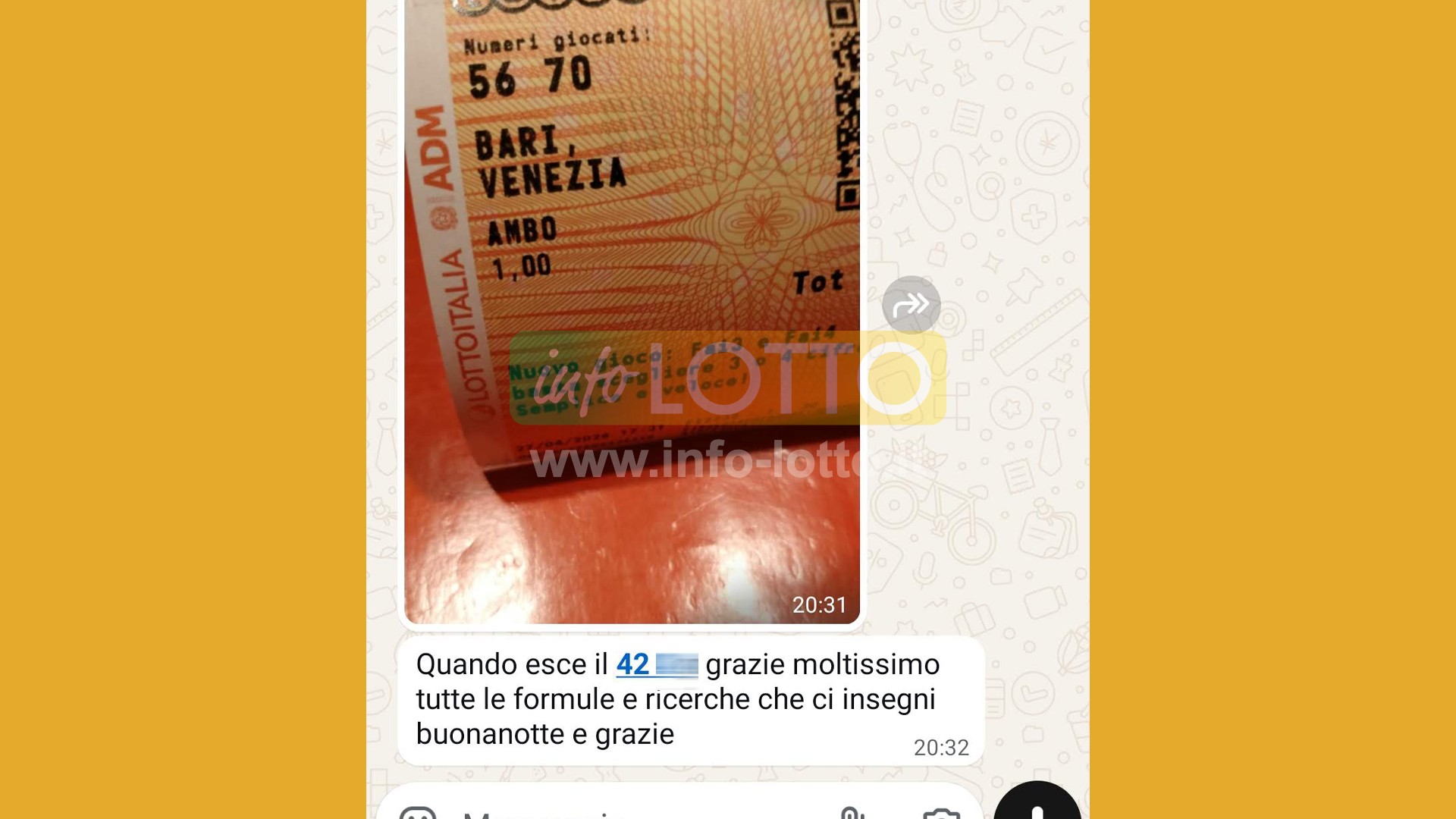 Vincita Aprile 2026