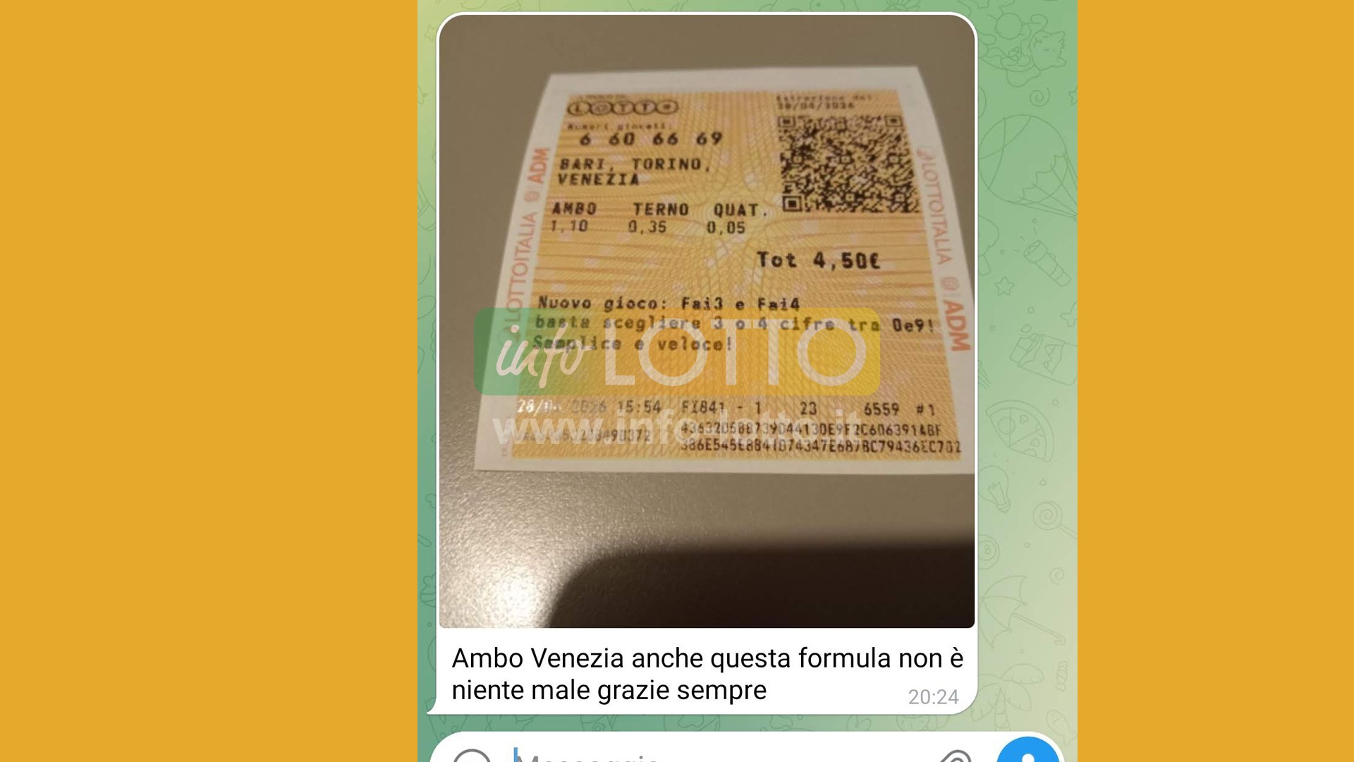 Vincita Aprile 2026