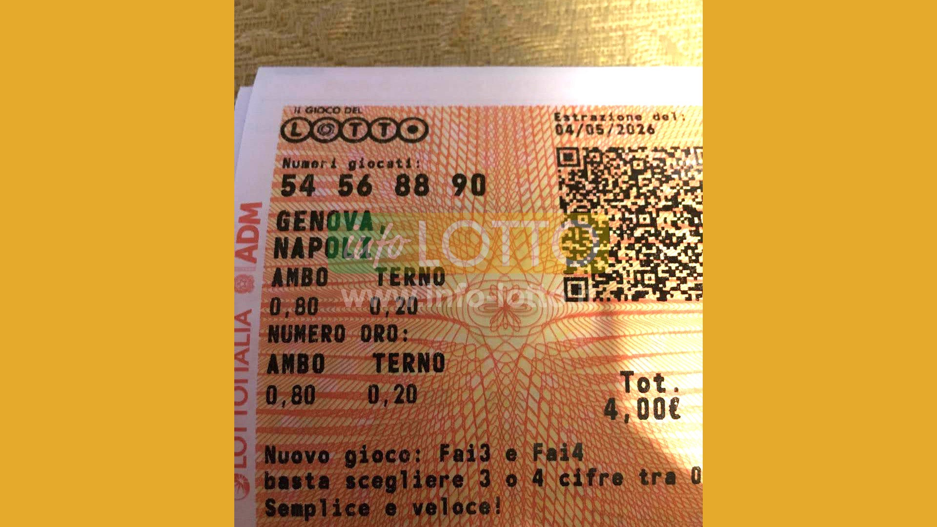 Vincita Maggio 2026