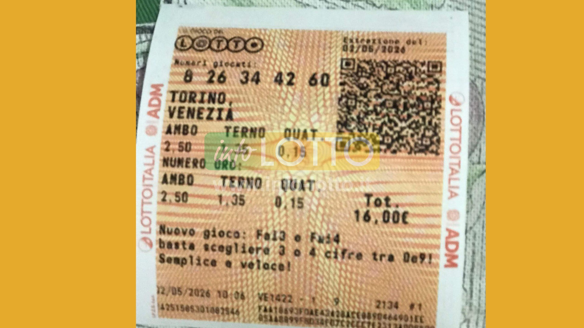 Vincita Maggio 2026