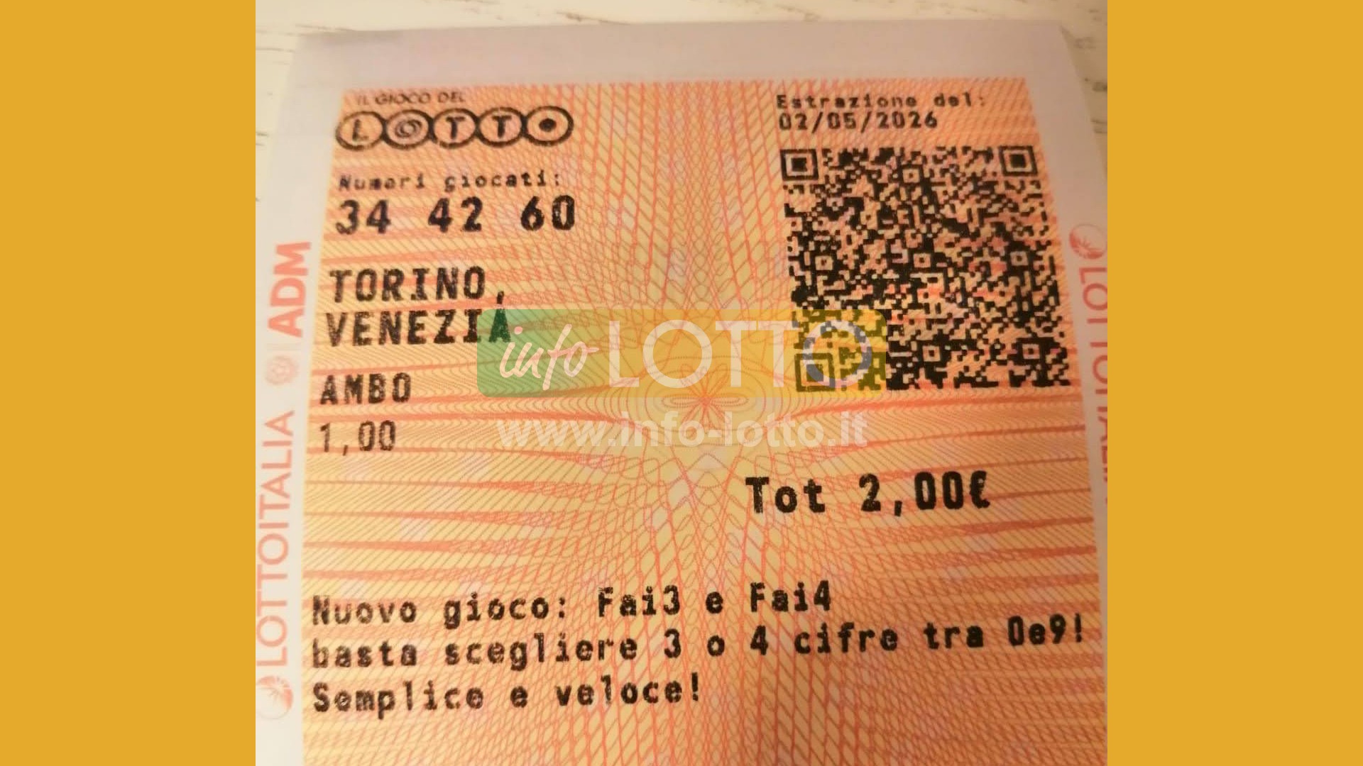 Vincita Maggio 2026