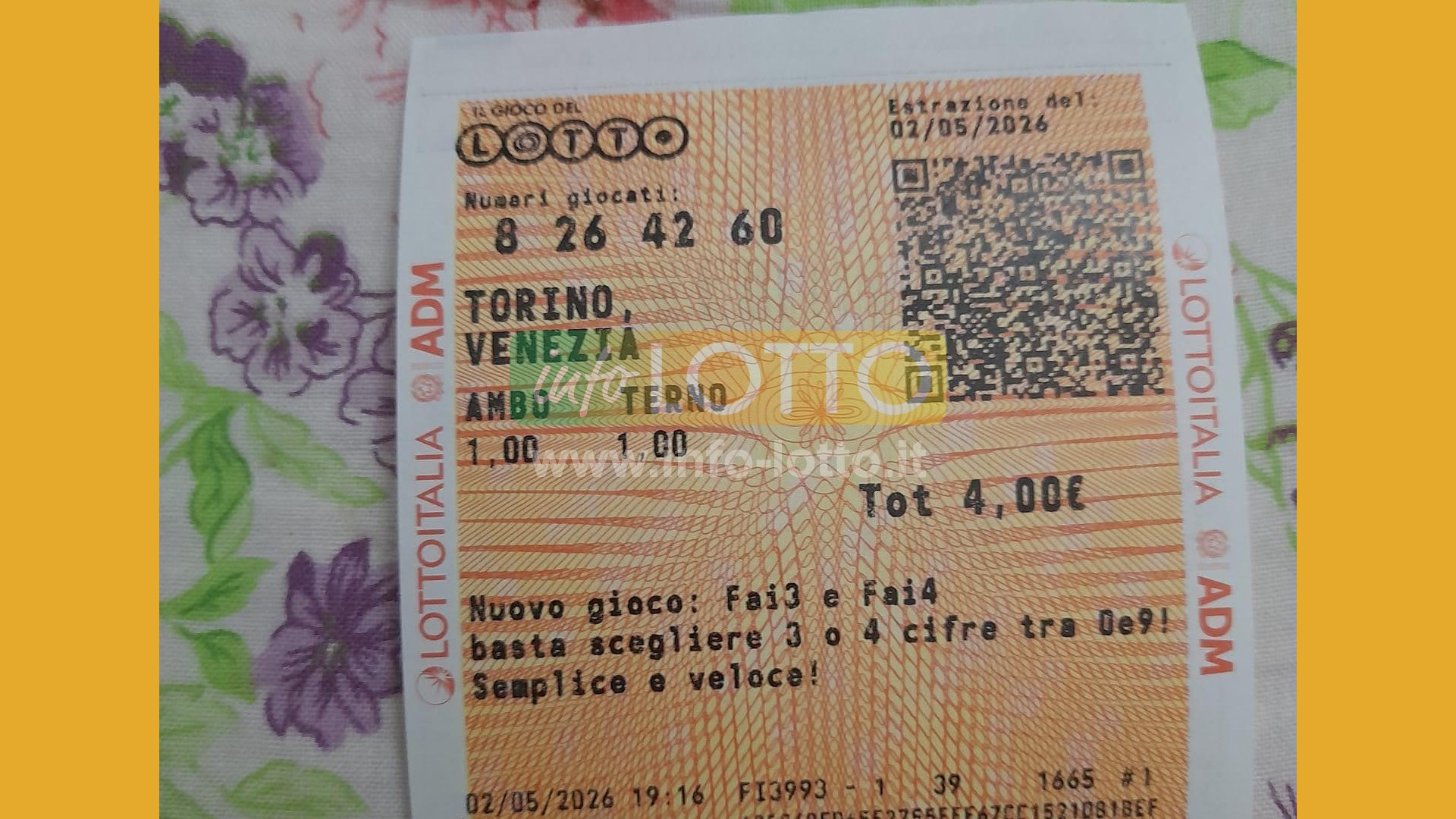 Vincita Maggio 2026