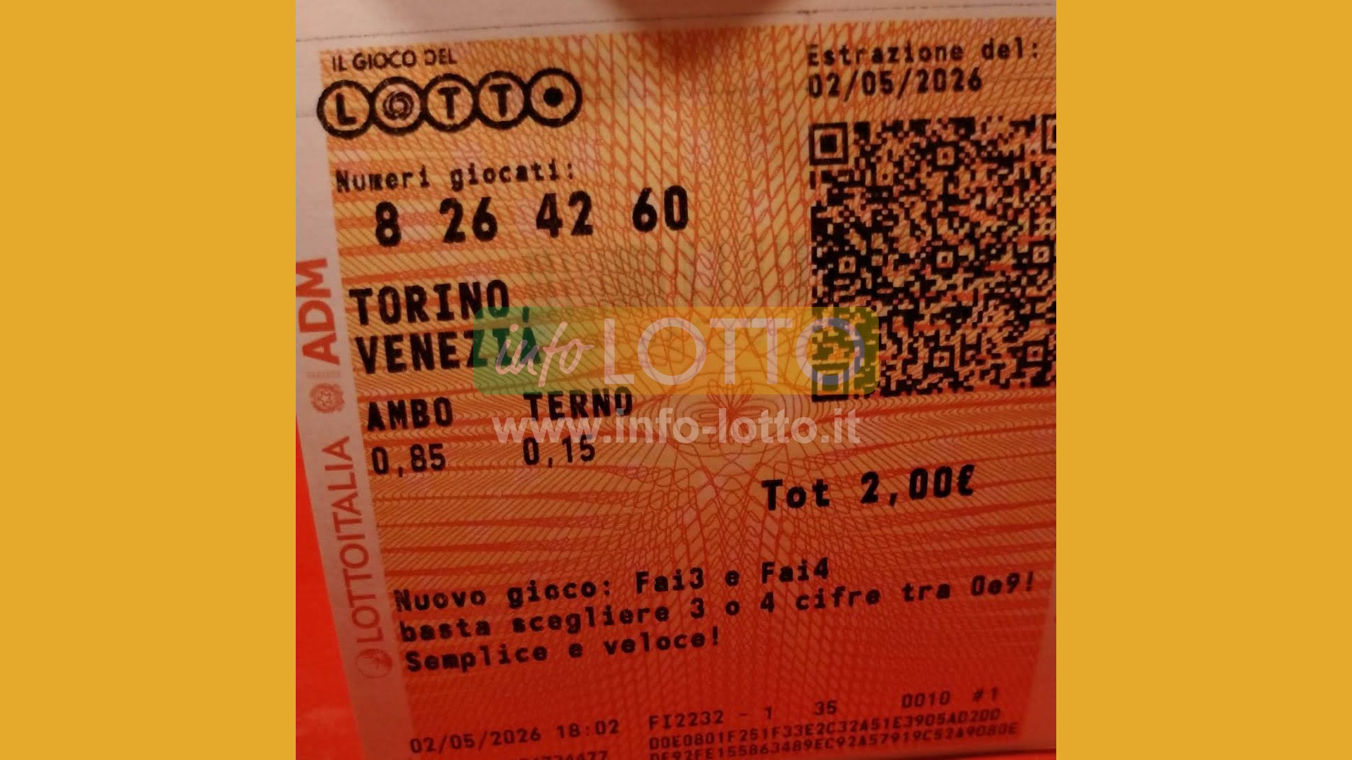 Vincita Maggio 2026