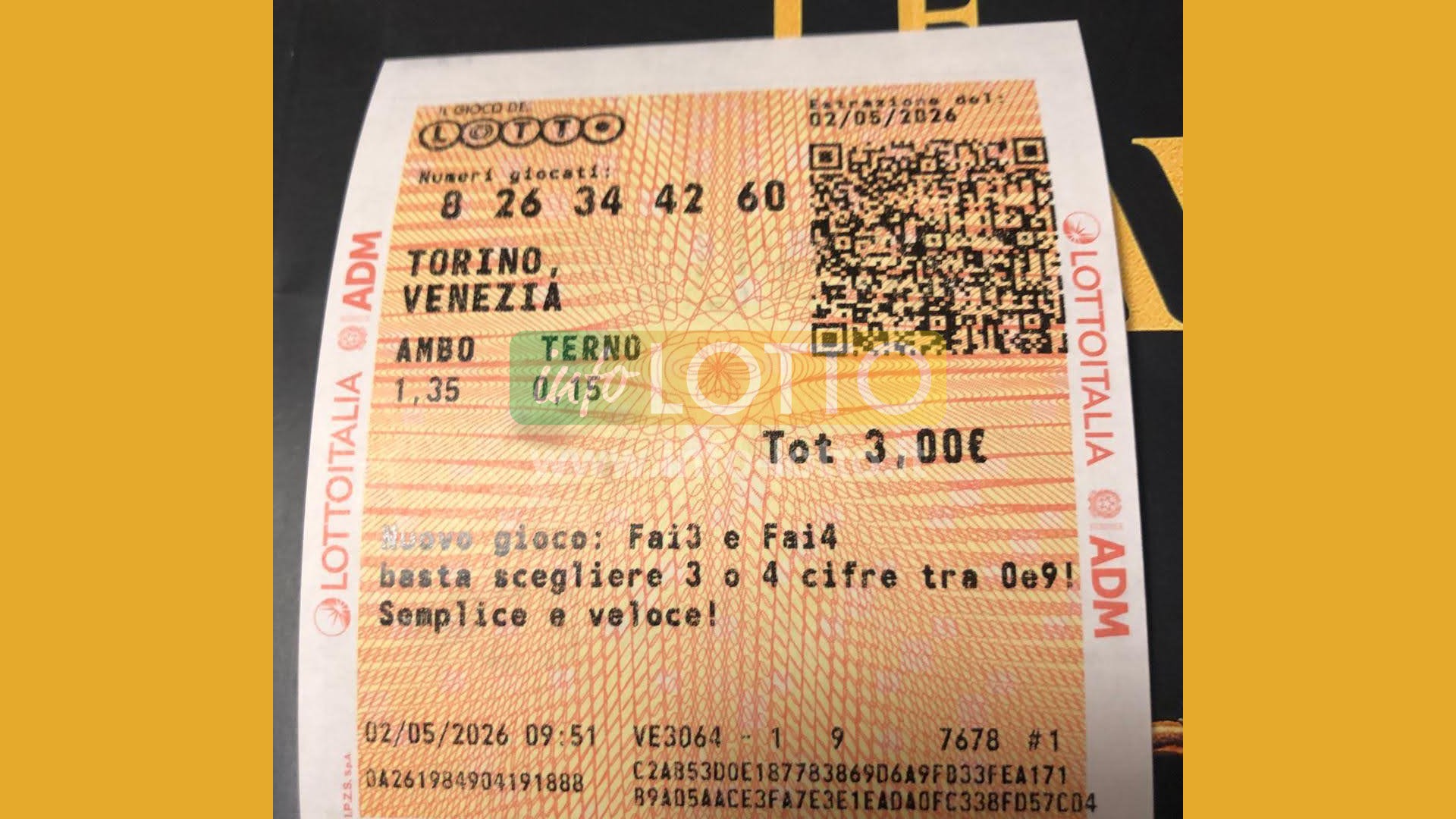 Vincita Maggio 2026