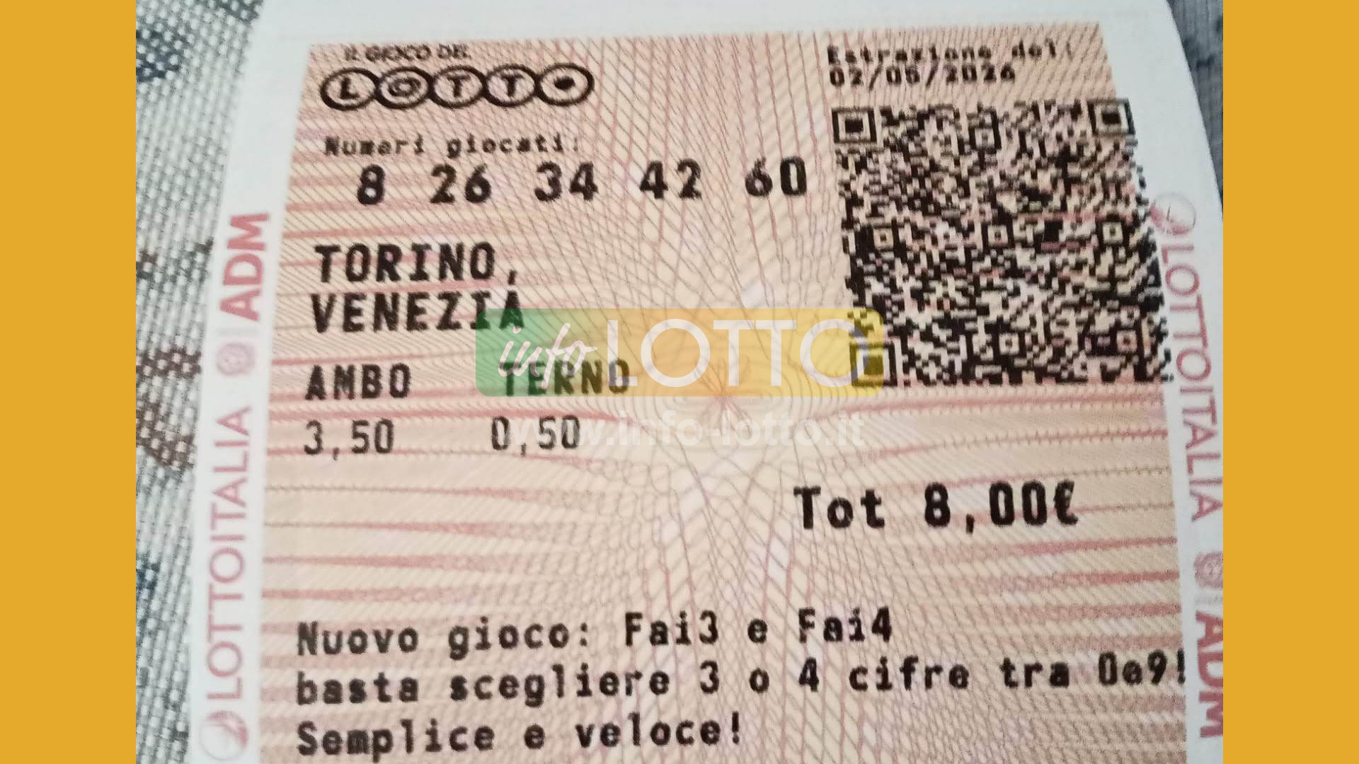 Vincita Maggio 2026