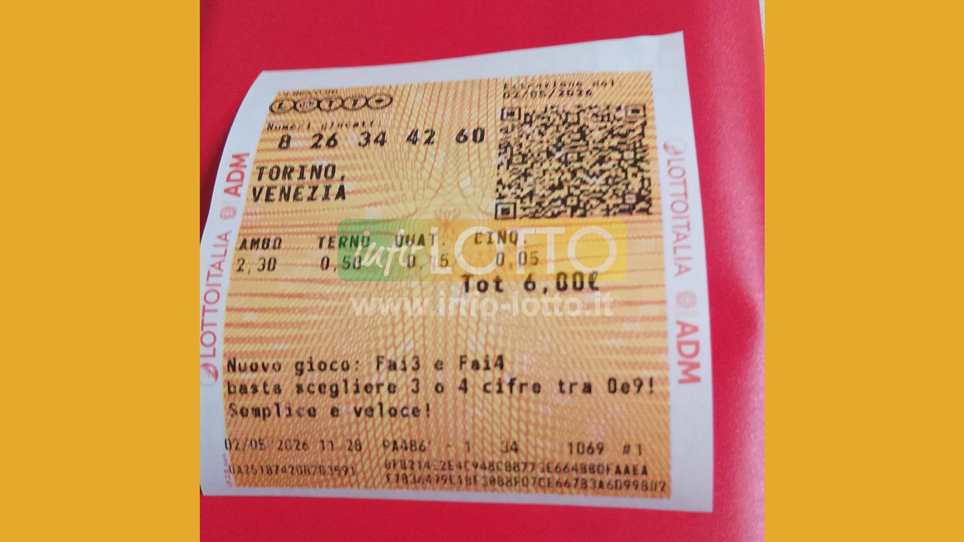 Vincita Maggio 2026