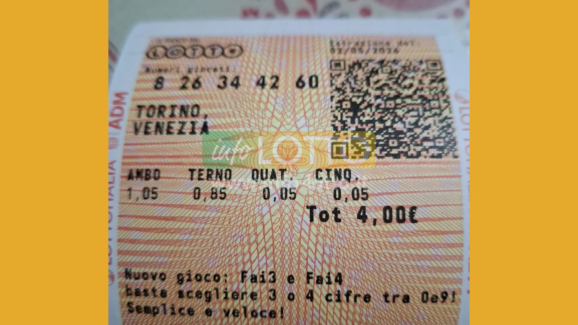 Vincita Maggio 2026