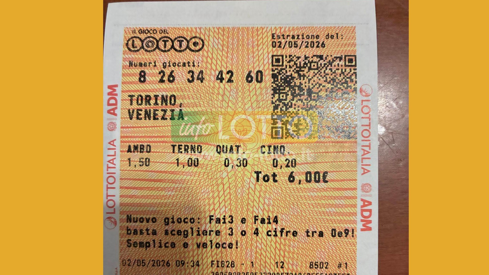 Vincita Maggio 2026