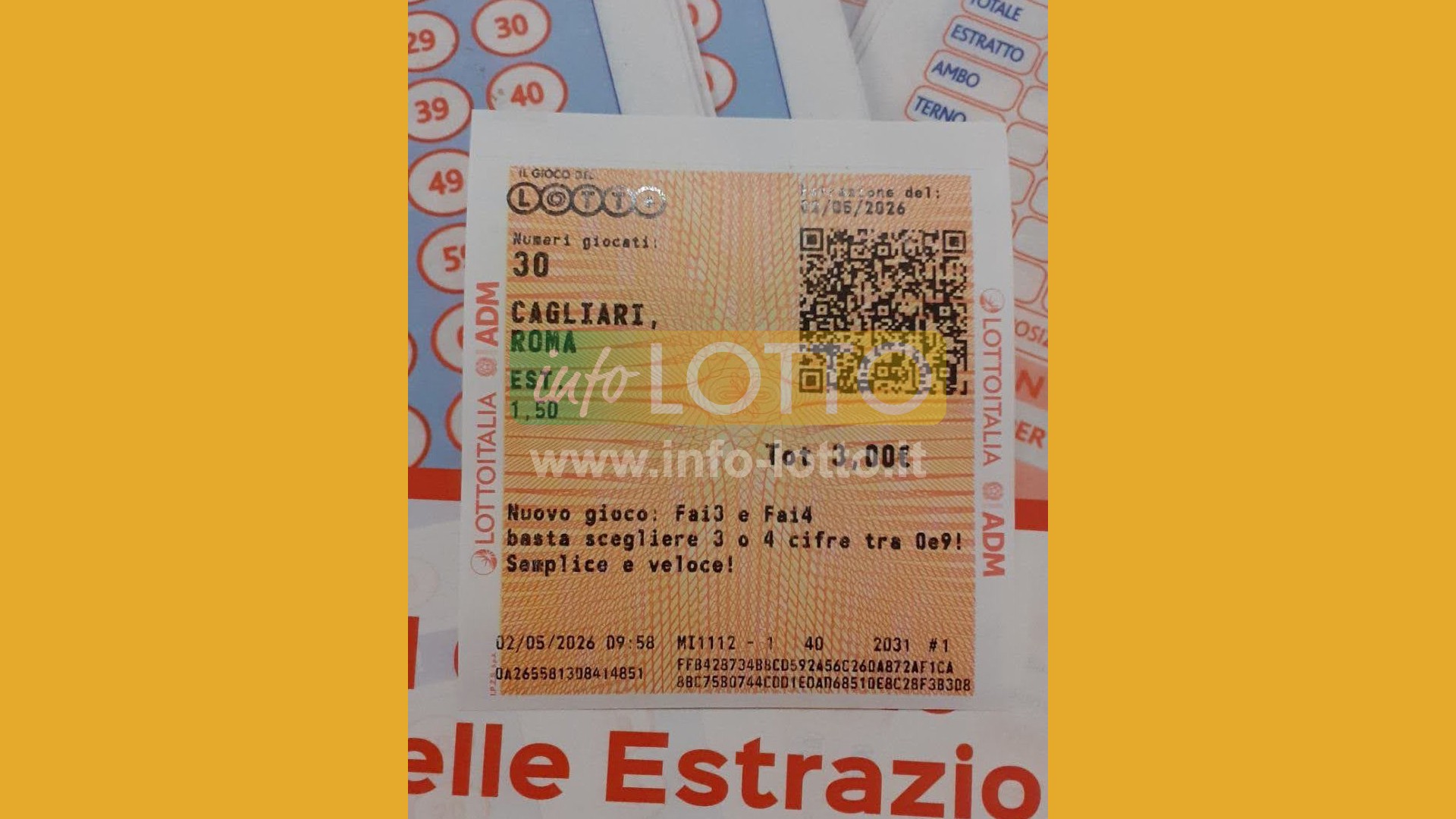 Vincita Maggio 2026