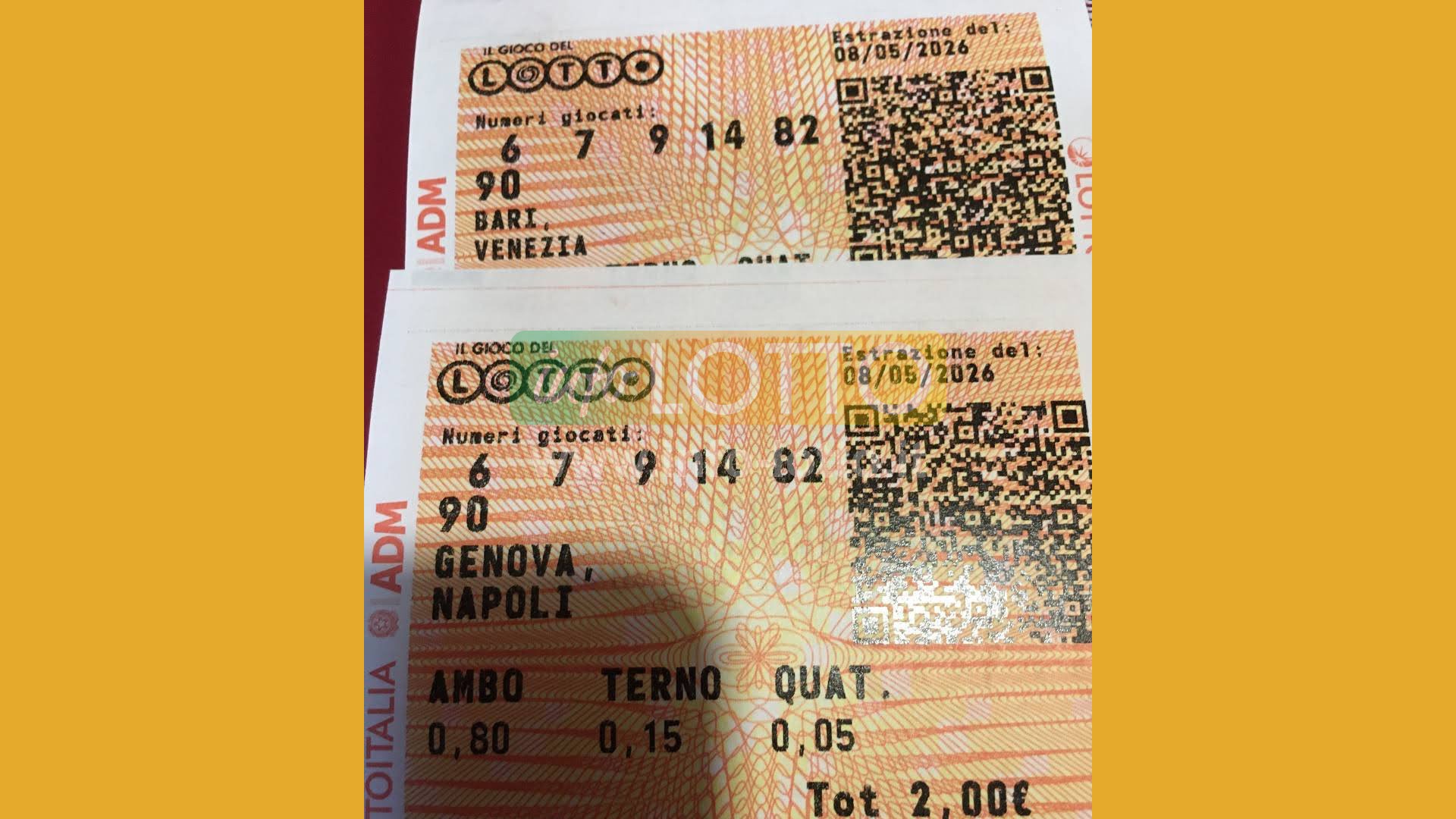Vincita Maggio 2026