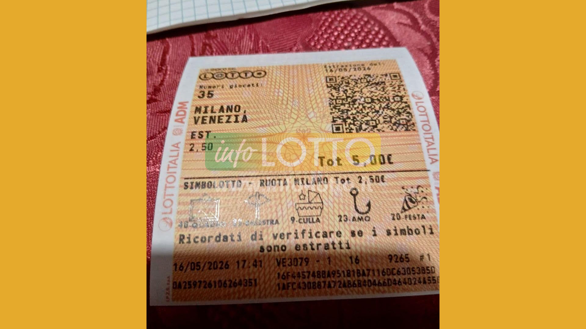 Vincita Maggio 2026