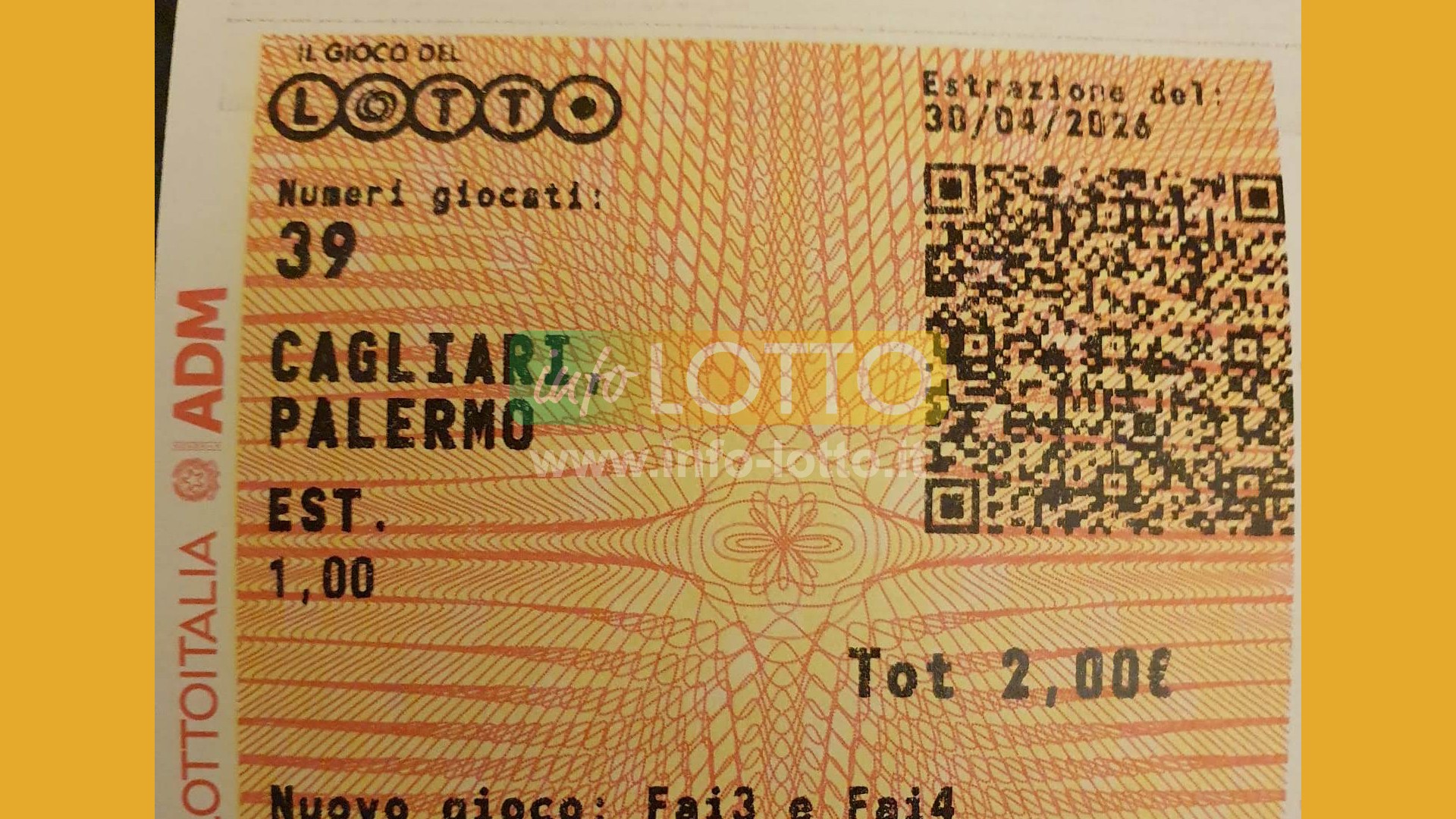 Vincita Maggio 2026