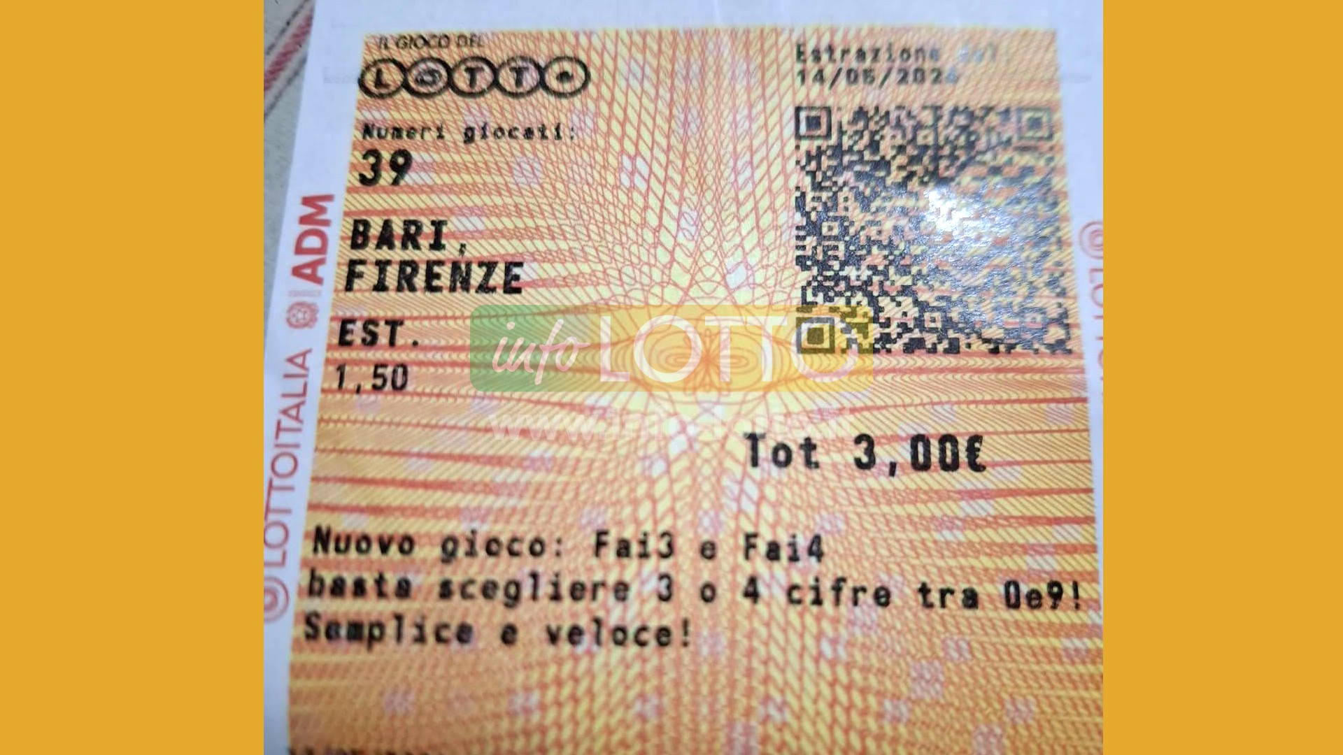 Vincita Maggio 2026