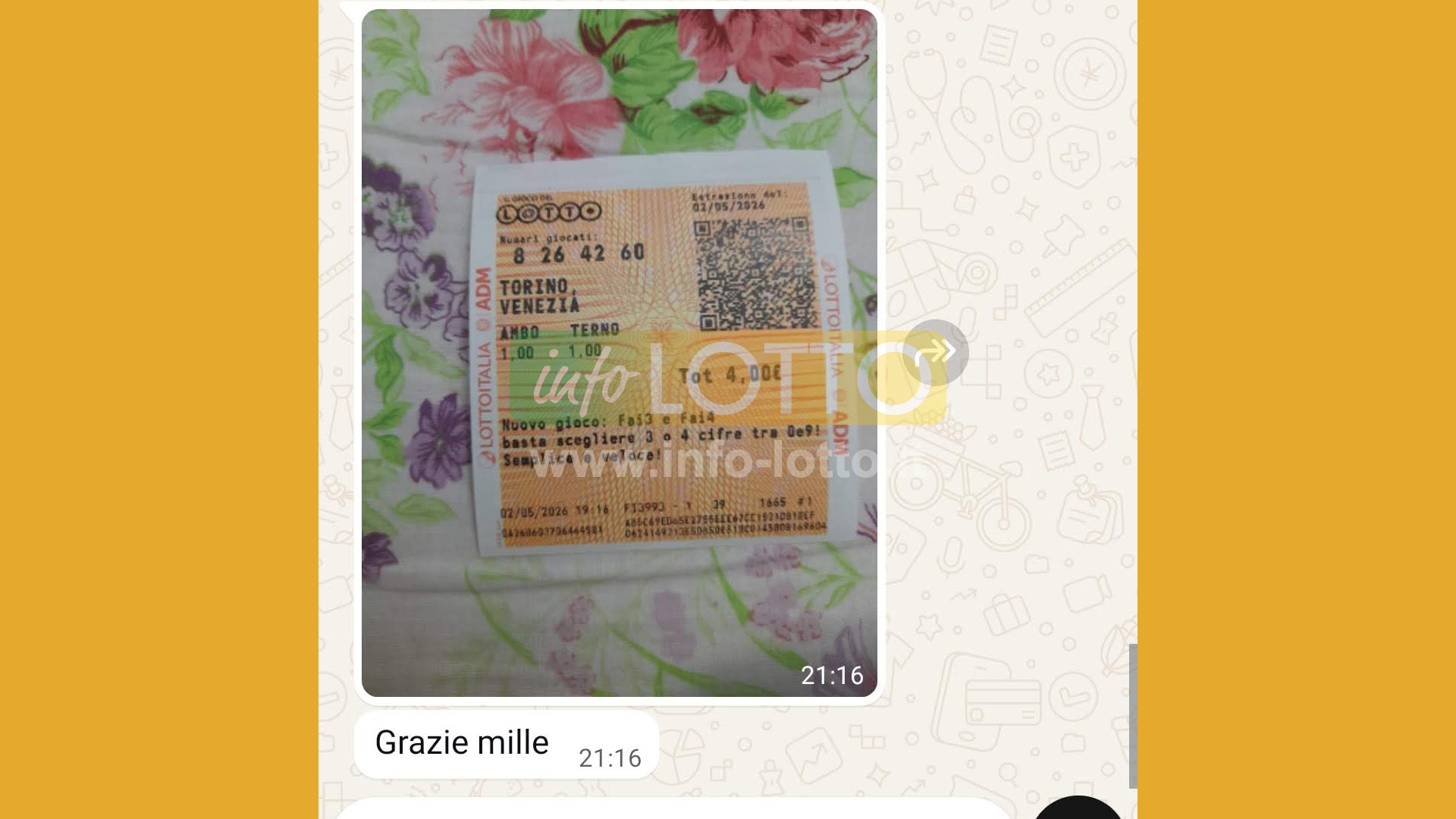 Vincita Maggio 2026