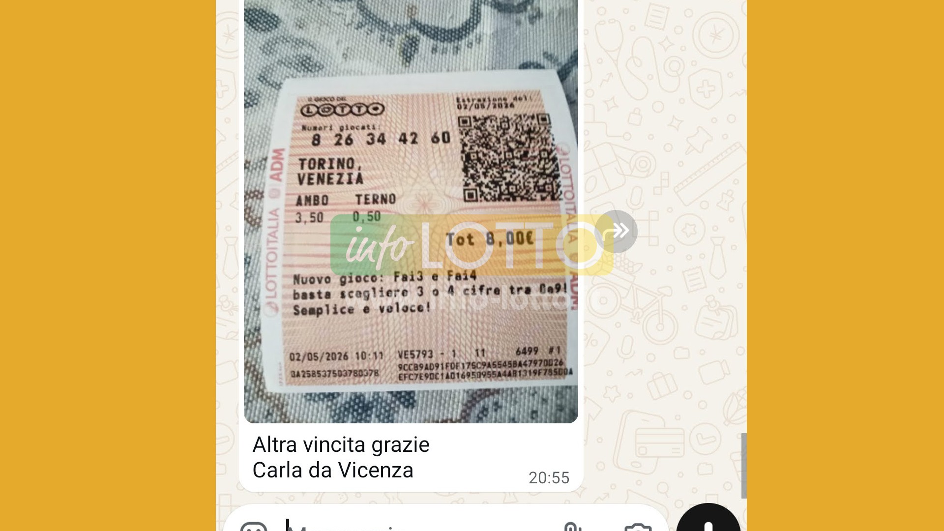 Vincita Maggio 2026