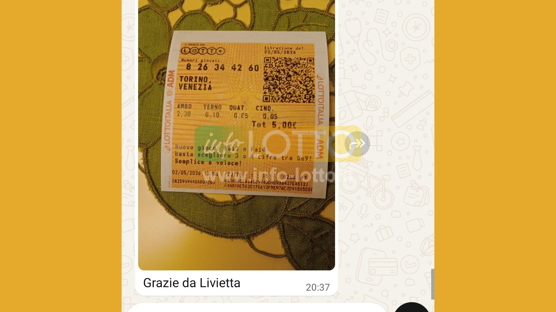 Vincita Maggio 2026