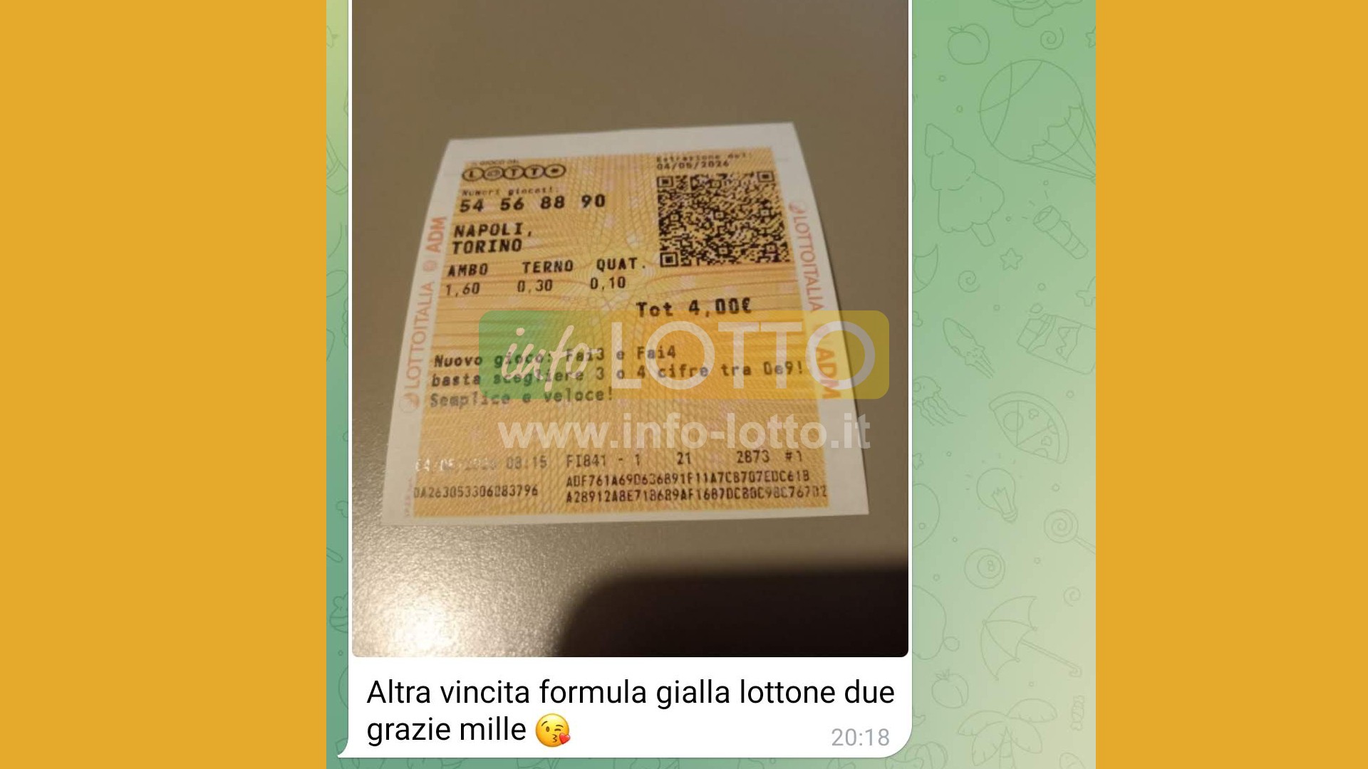 Vincita Maggio 2026