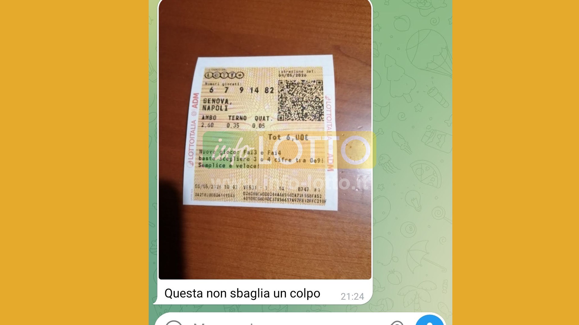 Vincita Maggio 2026