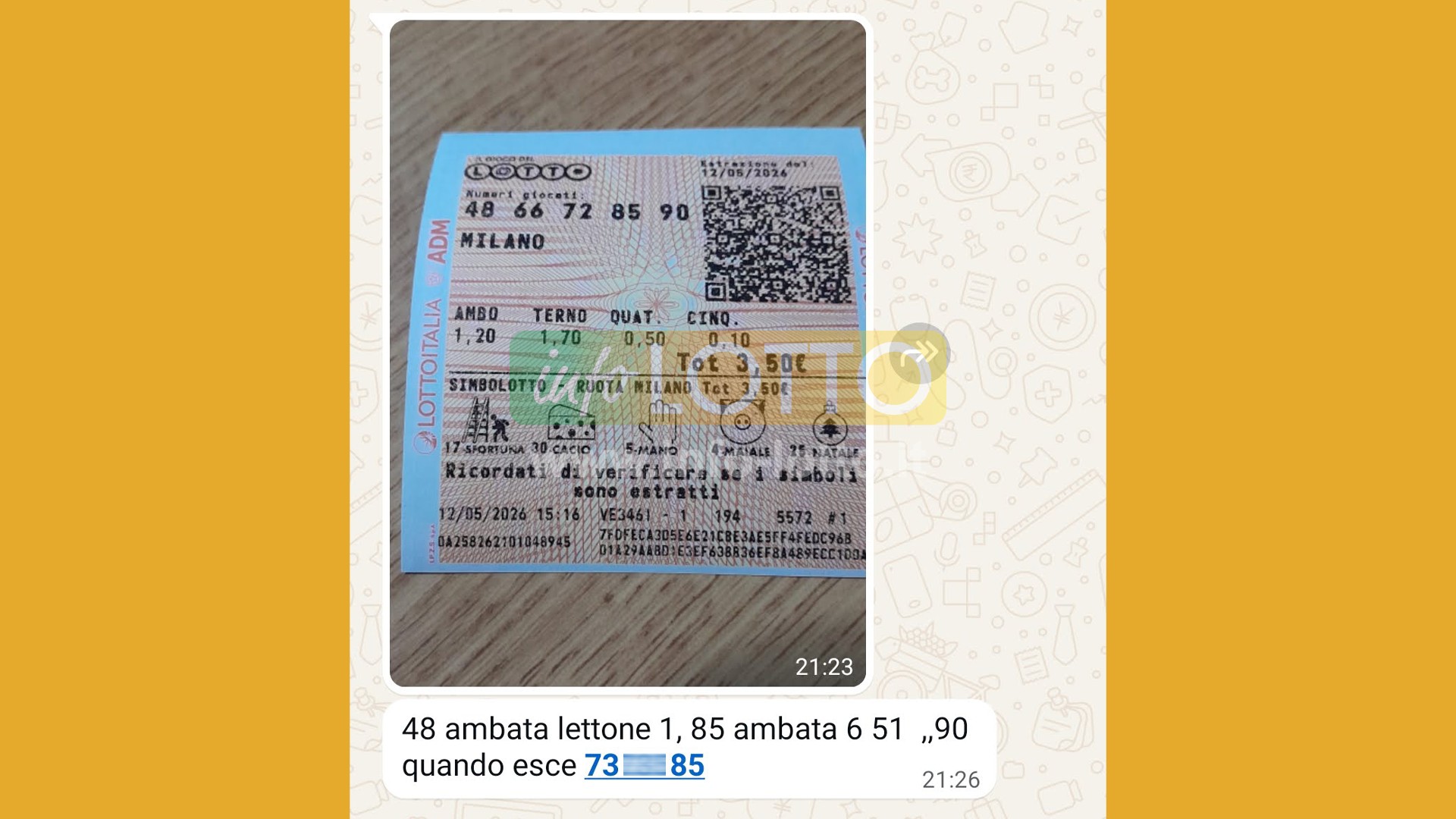 Vincita Maggio 2026