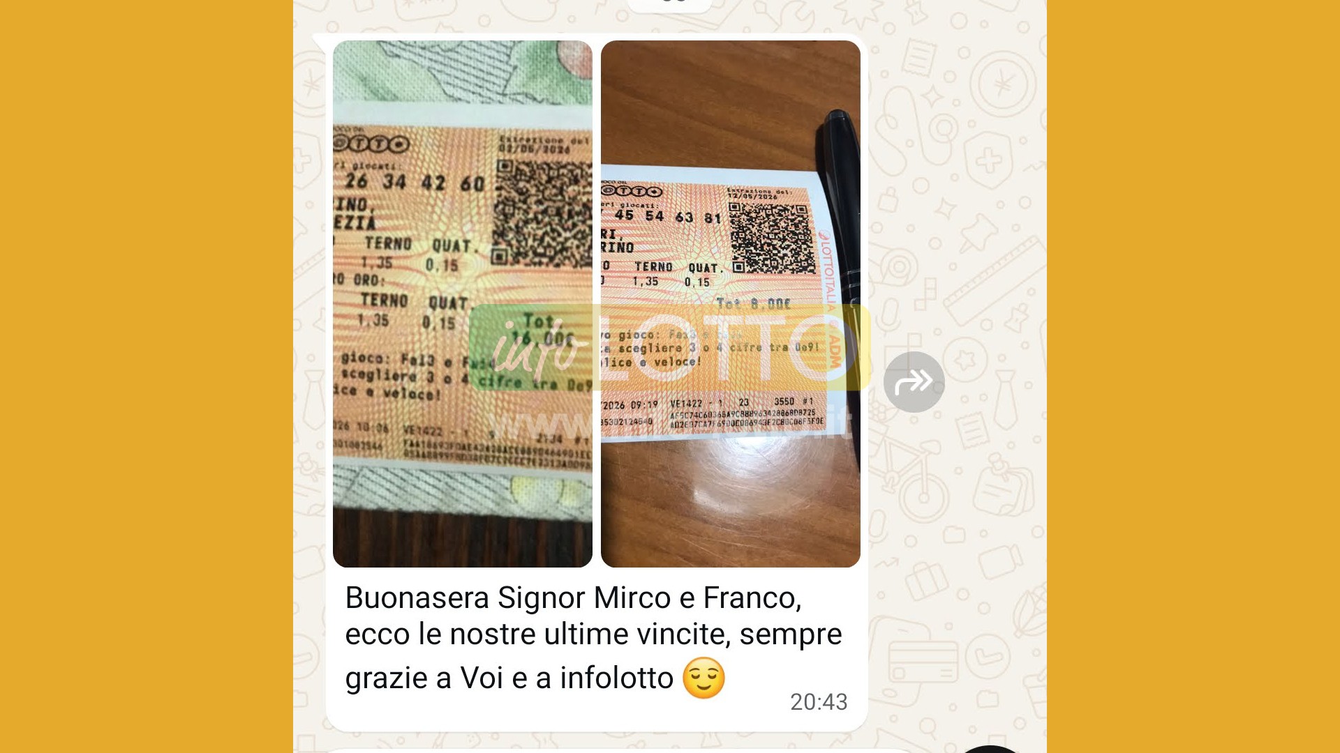 Vincita Maggio 2026