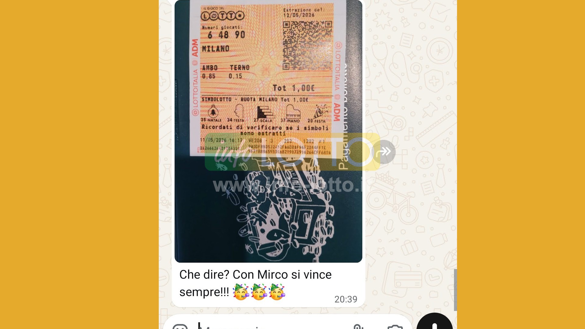 Vincita Maggio 2026