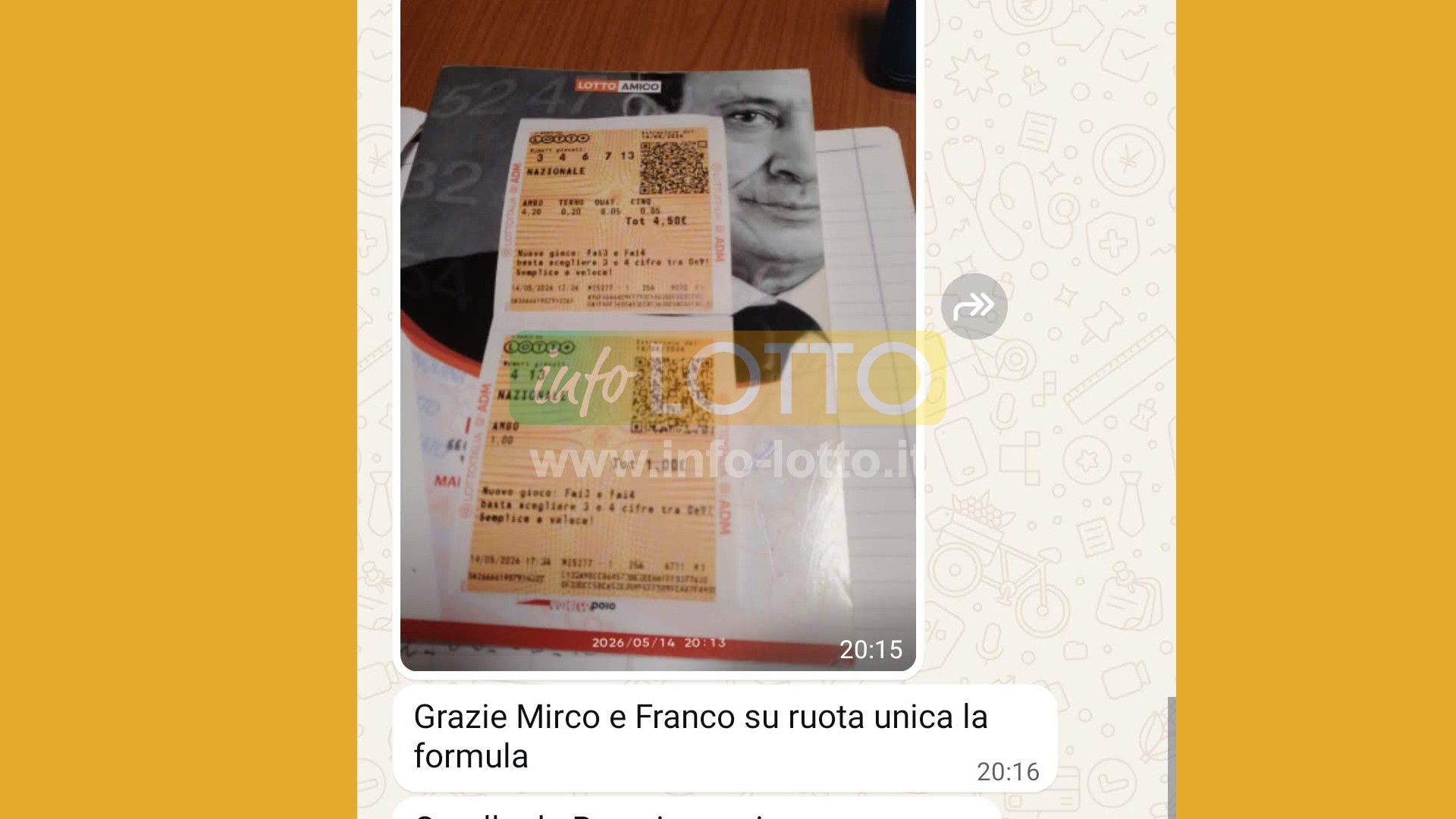 Vincita Maggio 2026