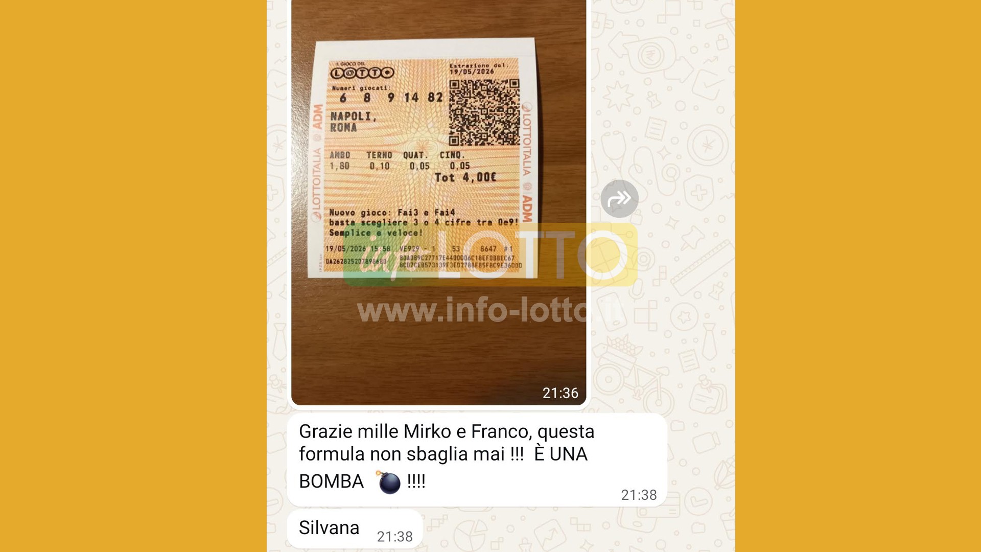 Vincita Maggio 2026