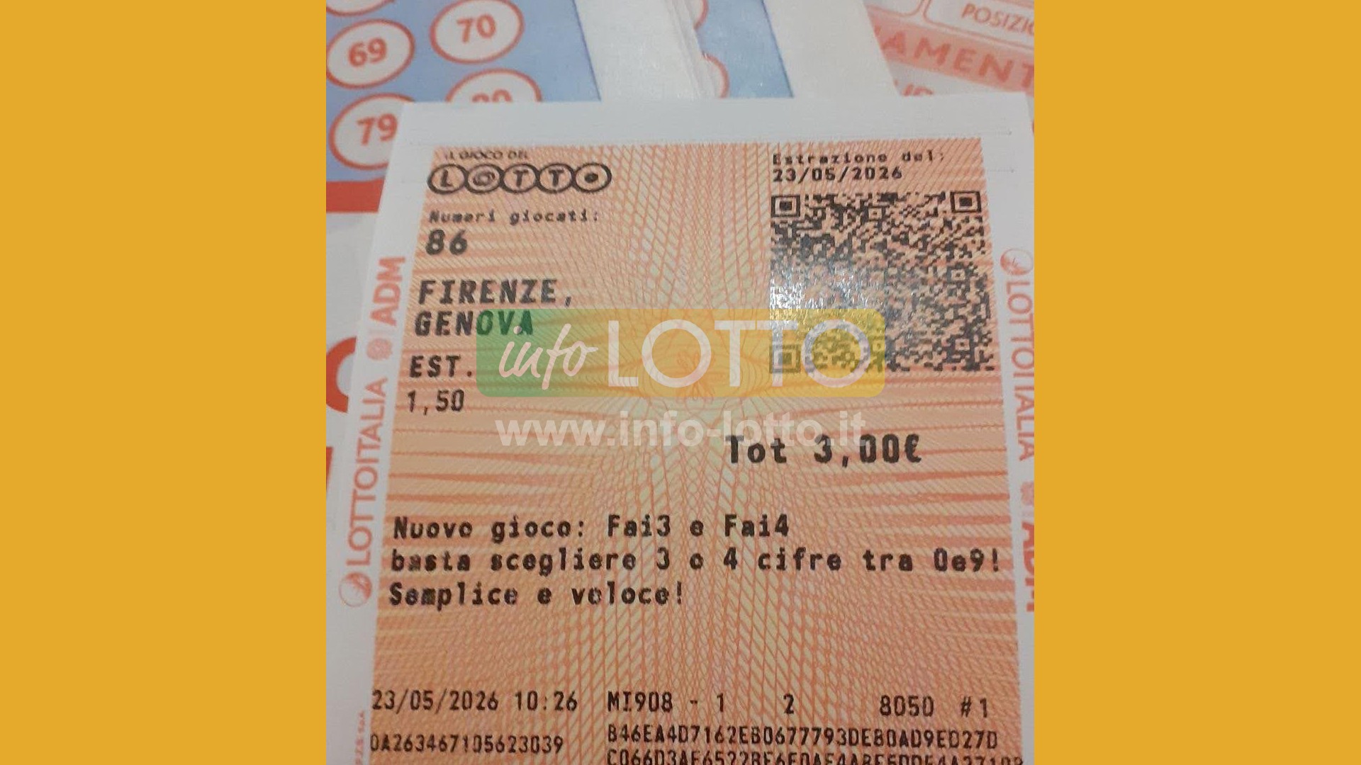 Vincita Maggio 2026