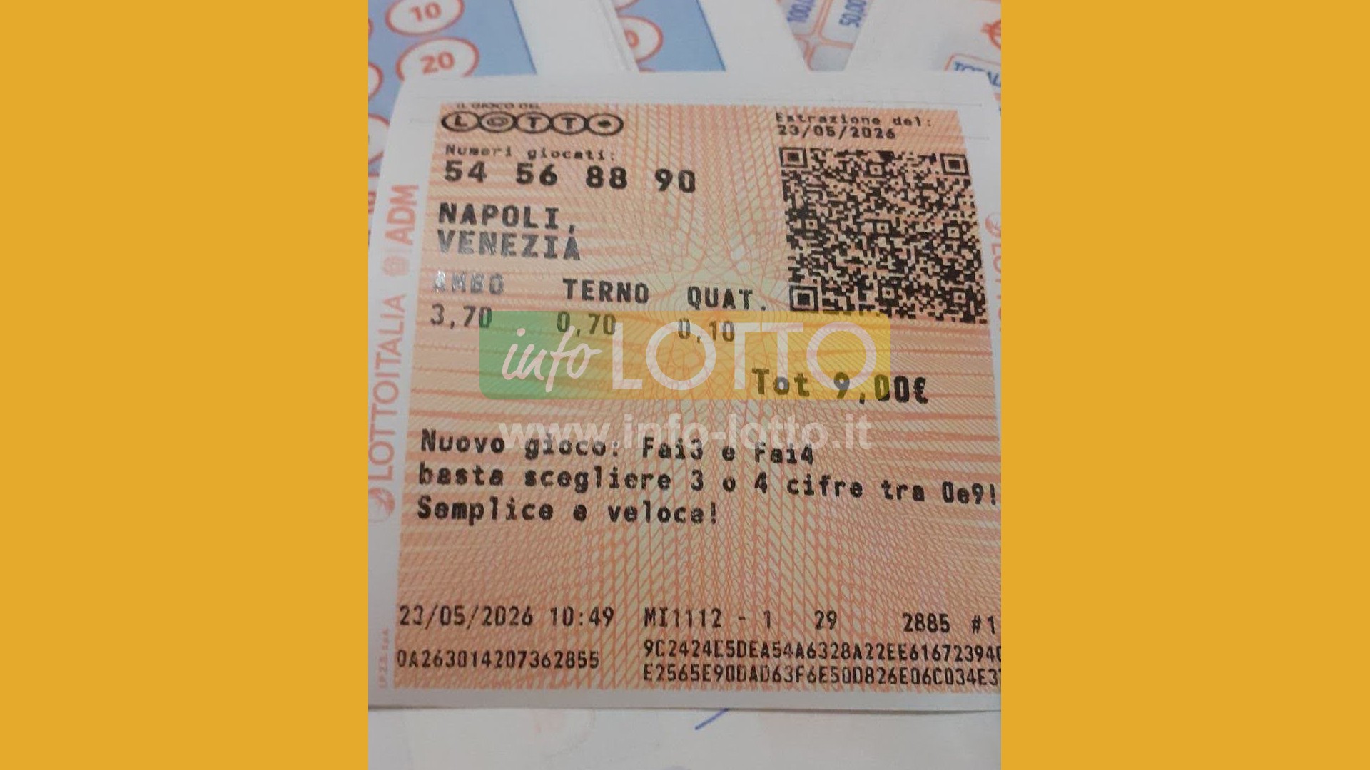 Vincita Maggio 2026