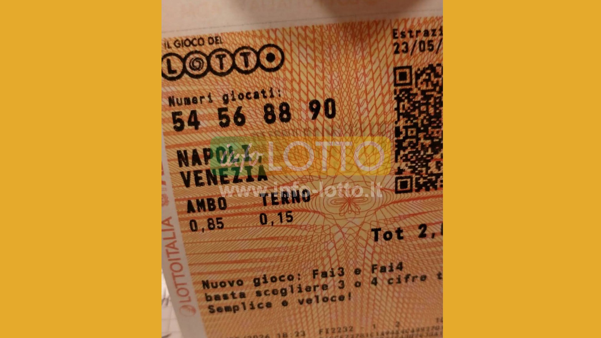 Vincita Maggio 2026
